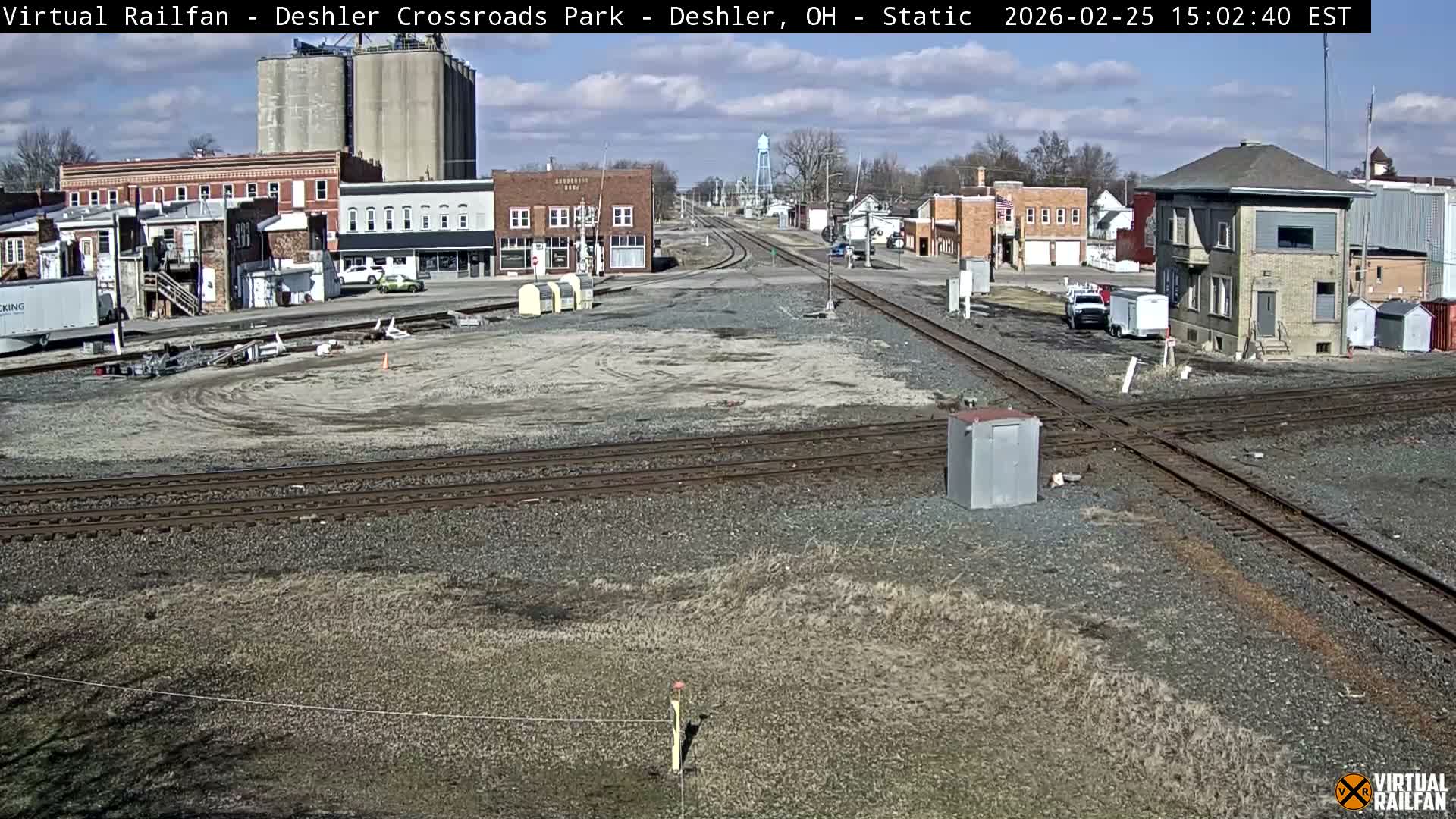 Deshler Crossroad Park Railway Junction Live Cam - Deshler, Henry, Ohio, USA
