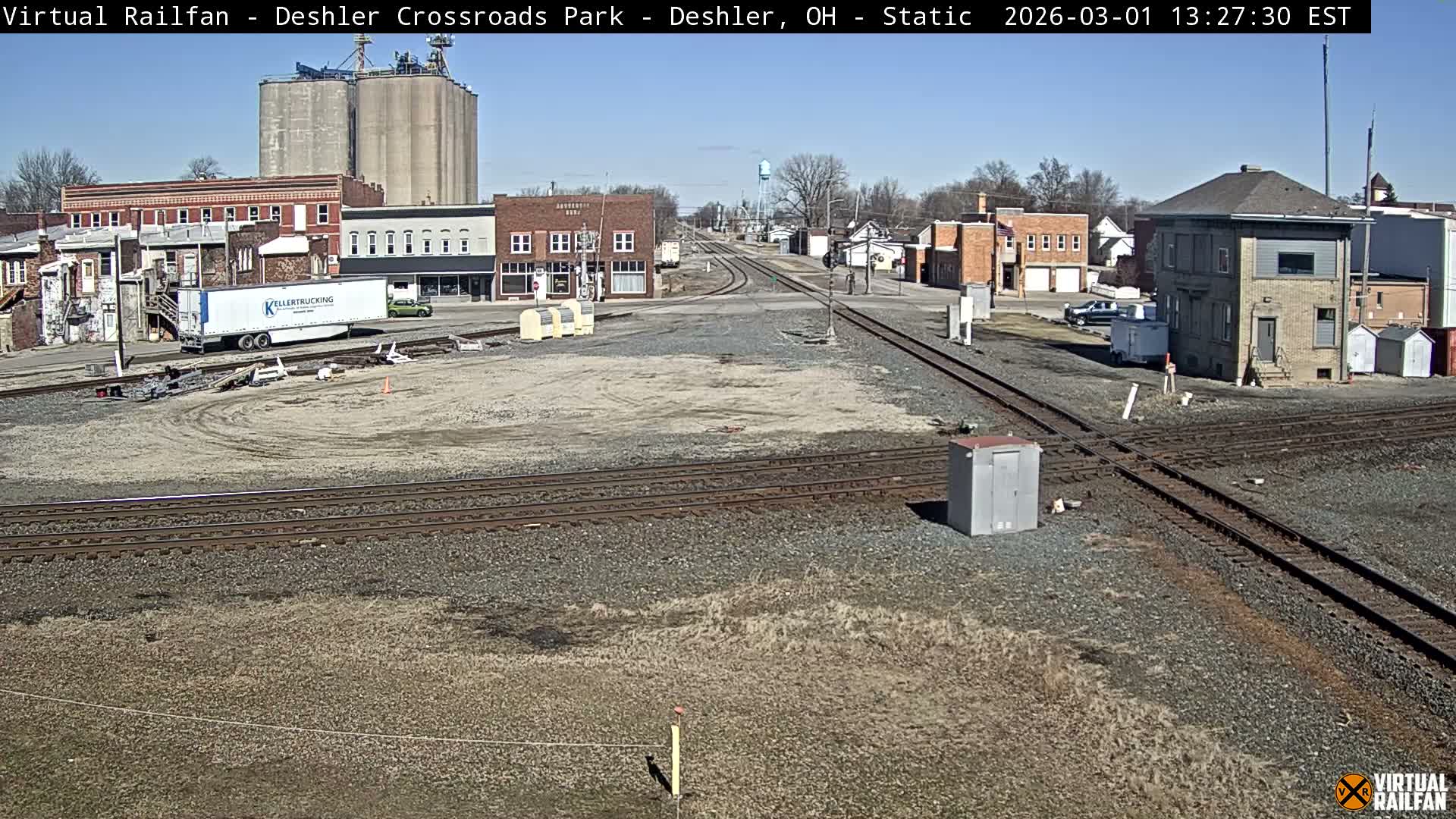 Deshler Crossroad Park Railway Junction Live Cam - Deshler, Henry, Ohio, USA