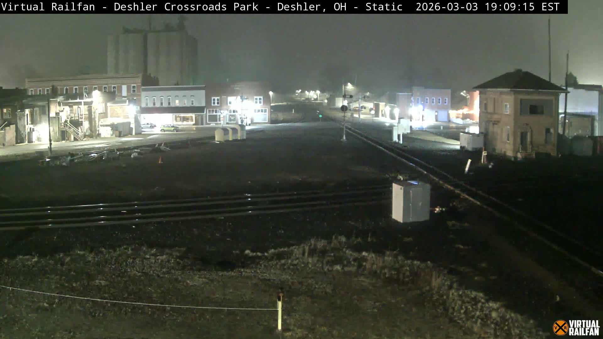 Deshler Crossroad Park Railway Junction Live Cam - Deshler, Henry, Ohio, USA