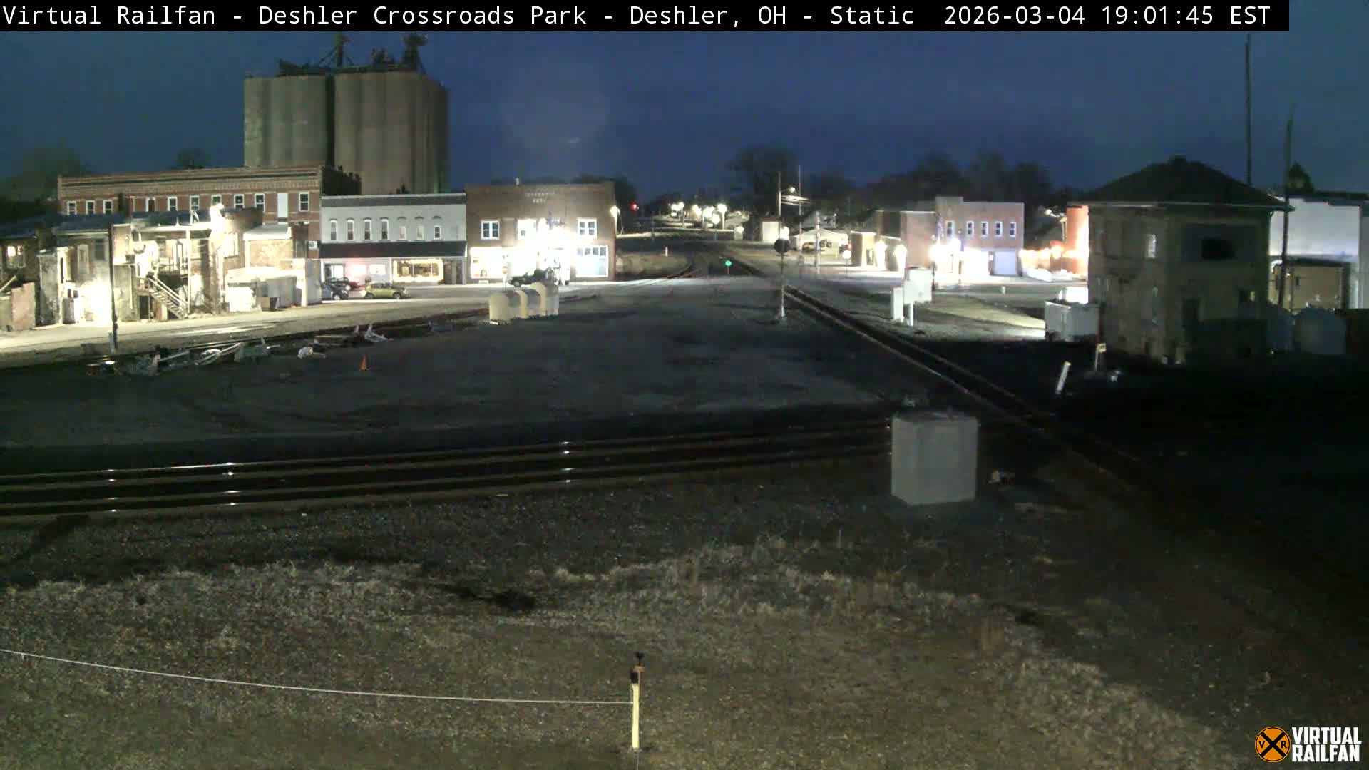 Deshler Crossroad Park Railway Junction Live Cam - Deshler, Henry, Ohio, USA