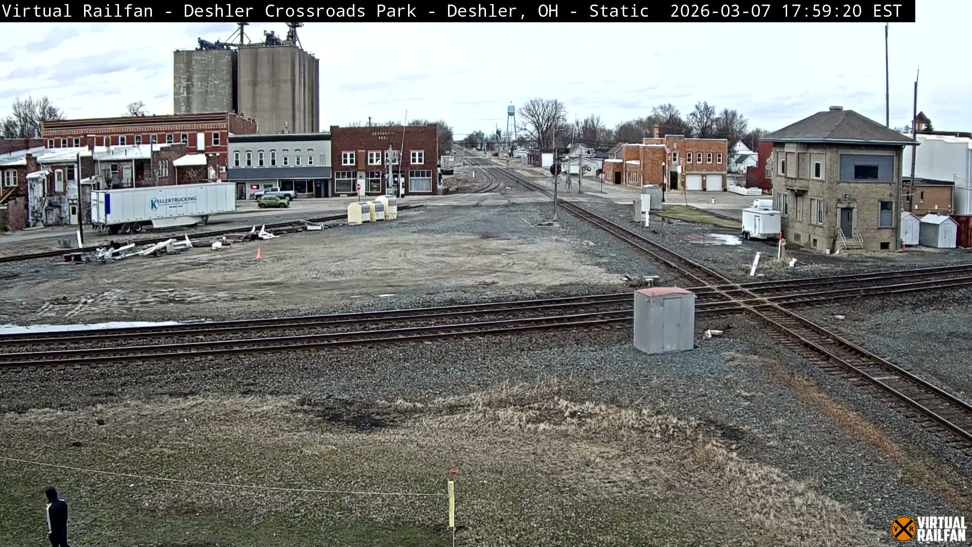 Deshler Crossroad Park Railway Junction Live Cam - Deshler, Henry, Ohio, USA