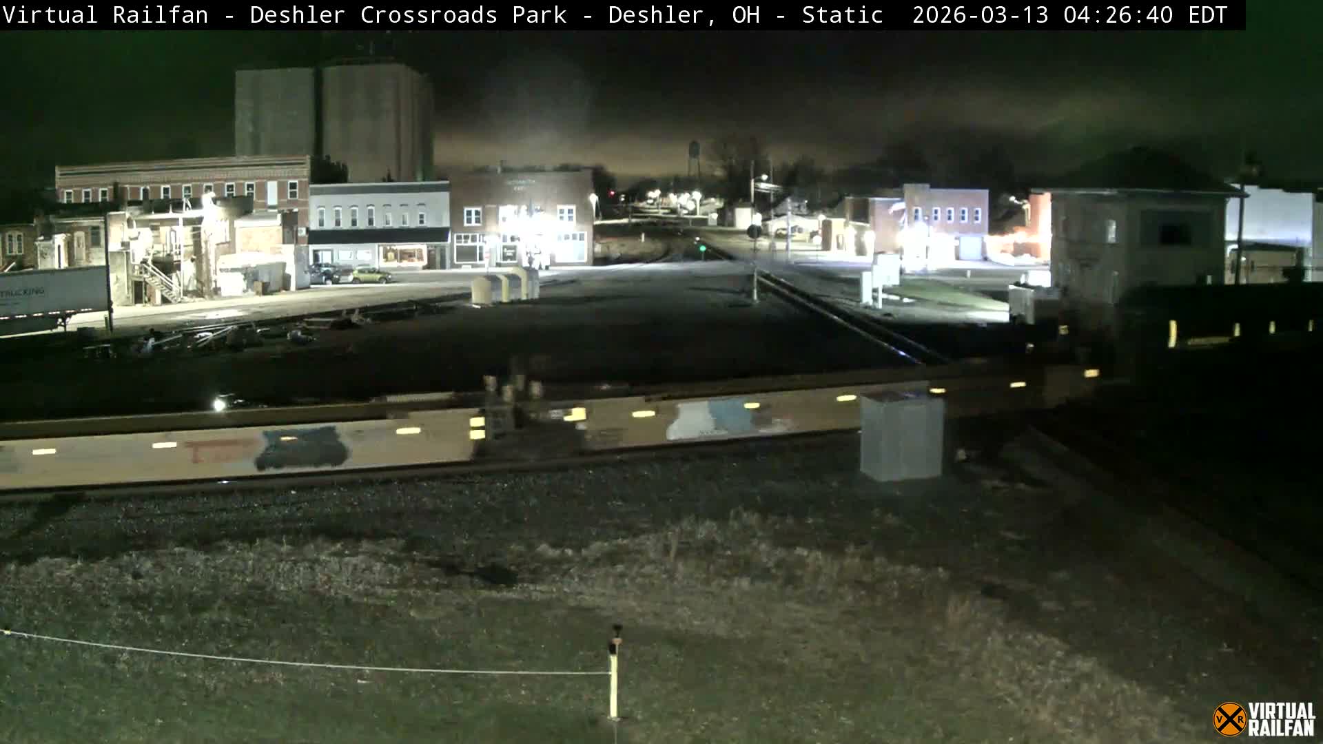 Deshler Crossroad Park Railway Junction Live Cam - Deshler, Henry, Ohio, USA