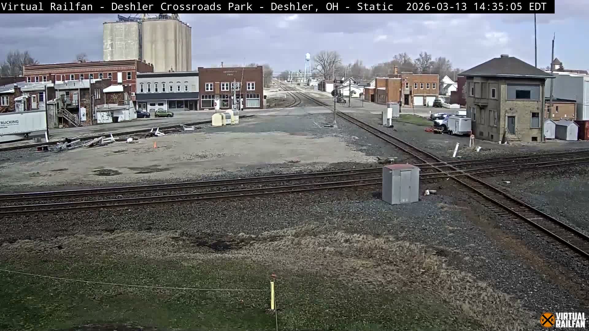 Deshler Crossroad Park Railway Junction Live Cam - Deshler, Henry, Ohio, USA