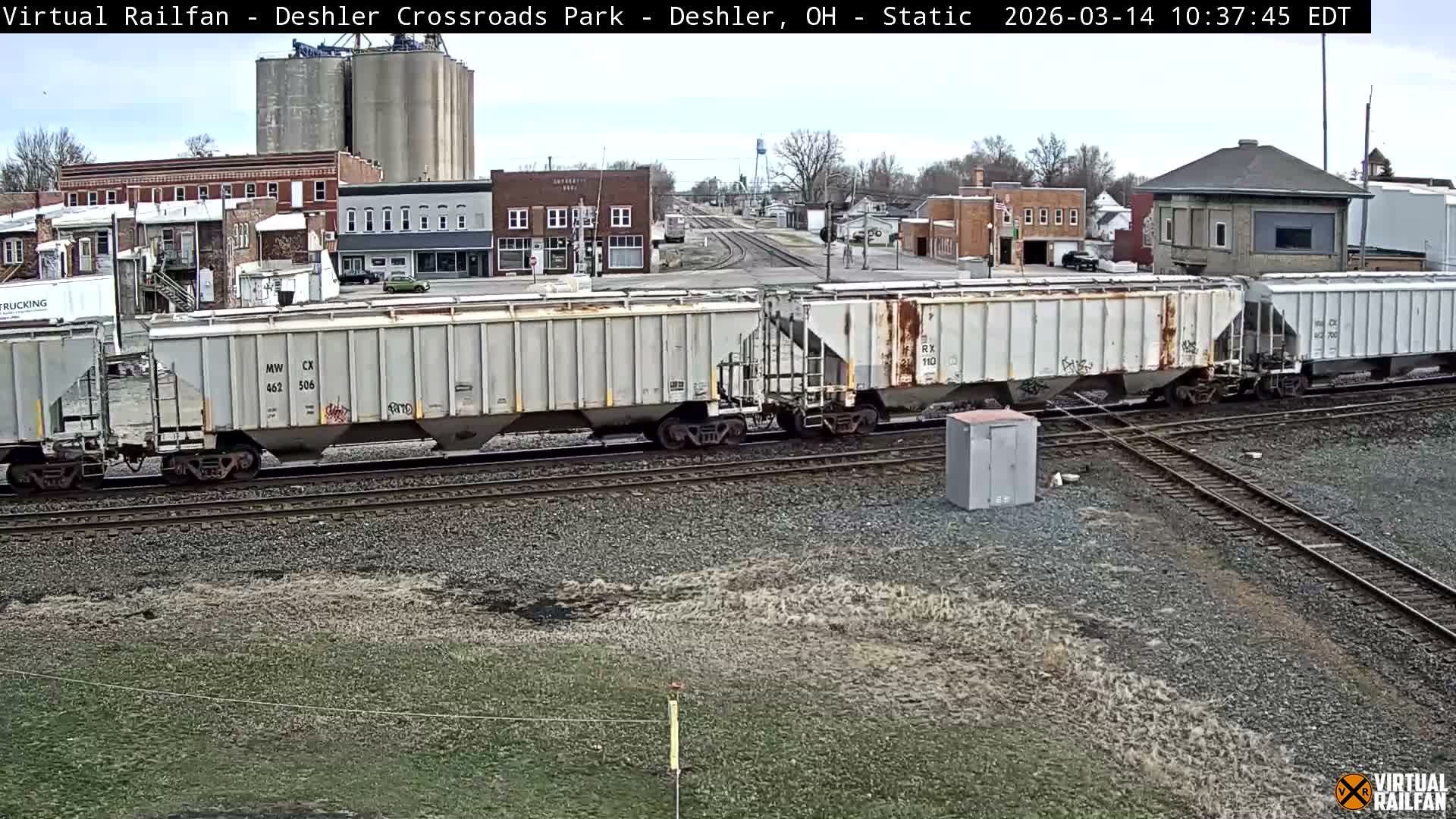 Deshler Crossroad Park Railway Junction Live Cam - Deshler, Henry, Ohio, USA