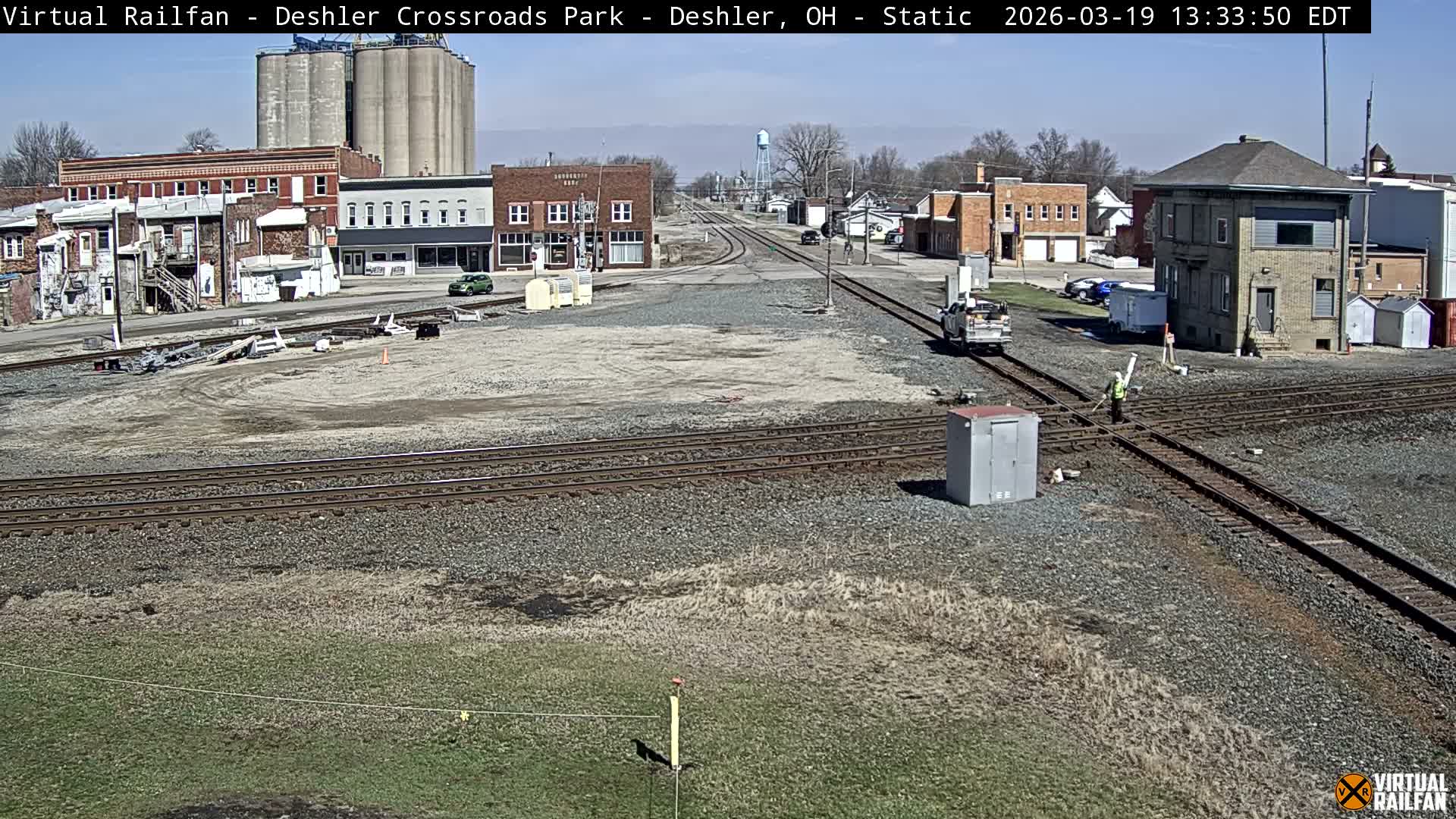 Deshler Crossroad Park Railway Junction Live Cam - Deshler, Henry, Ohio, USA