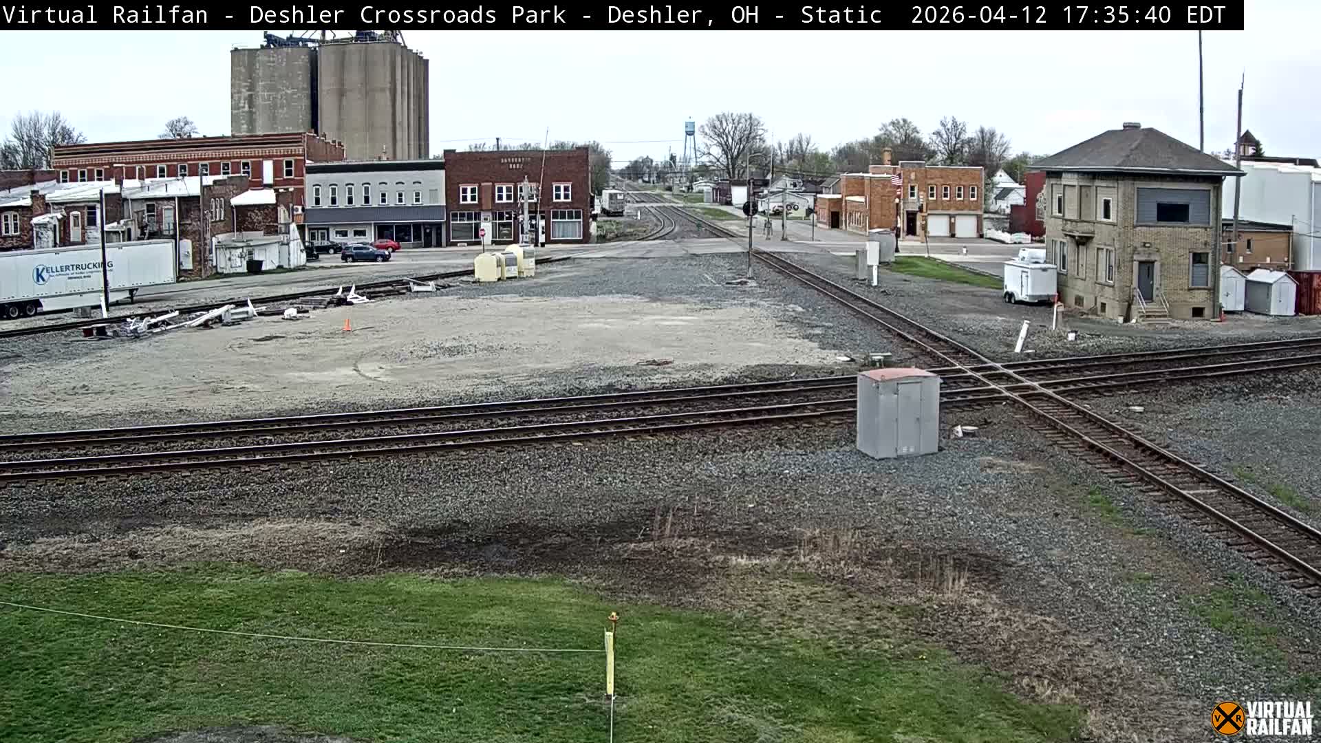 Deshler Crossroad Park Railway Junction Live Cam - Deshler, Henry, Ohio, USA