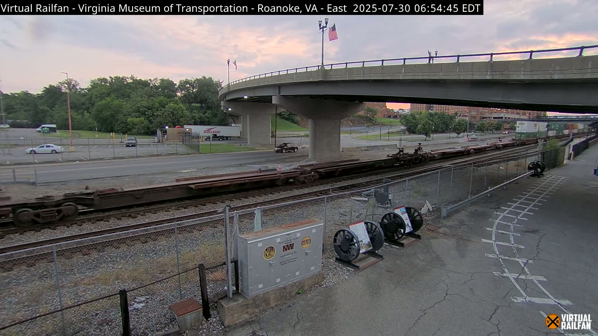 Roanoke (Static) Railway from Virginia Museum of Transportation Live Cam - Roanoke, Virginia, USA 