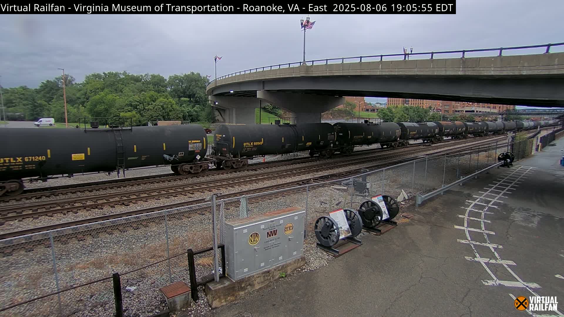 Roanoke (Static) Railway from Virginia Museum of Transportation Live Cam - Roanoke, Virginia, USA