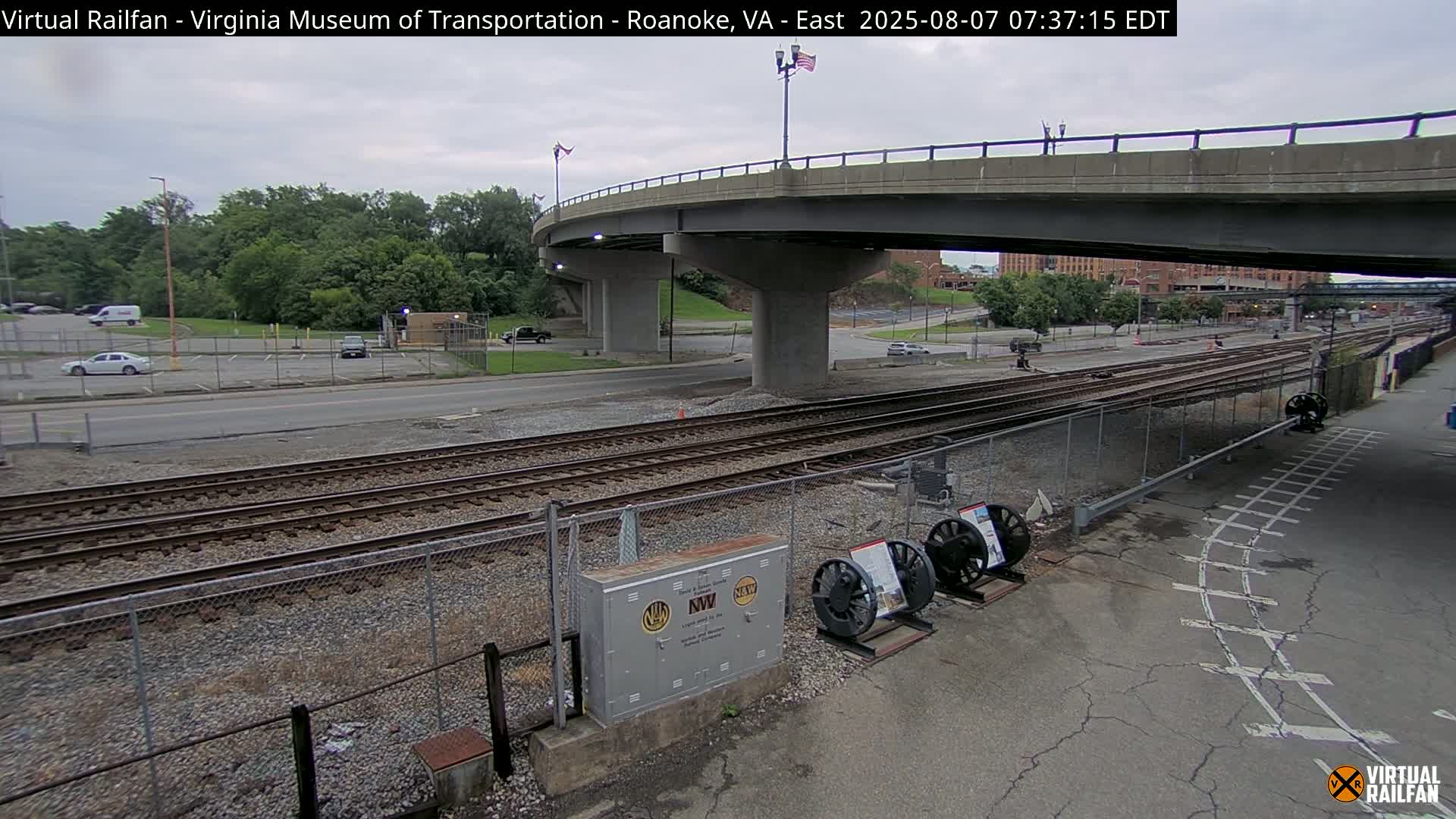 Roanoke (Static) Railway from Virginia Museum of Transportation Live Cam - Roanoke, Virginia, USA 