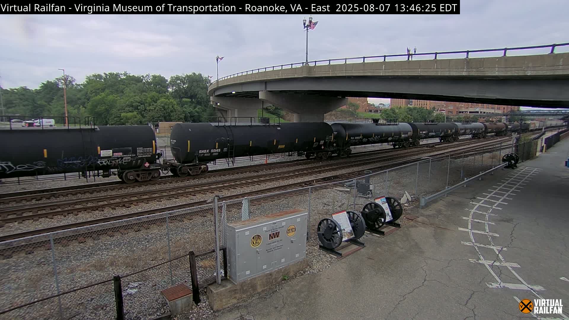 Roanoke (Static) Railway from Virginia Museum of Transportation Live Cam - Roanoke, Virginia, USA 