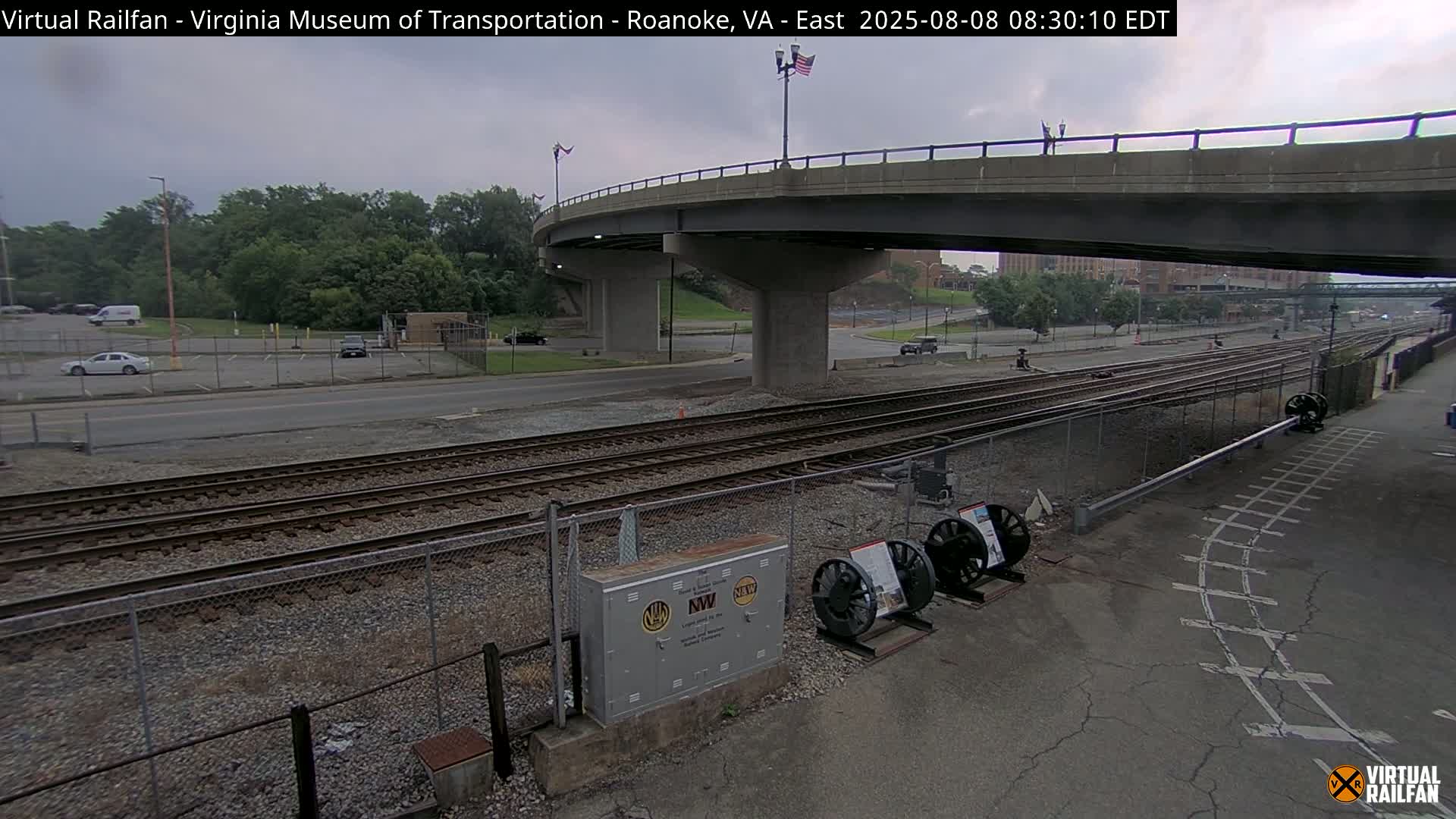 Roanoke (Static) Railway from Virginia Museum of Transportation Live Cam - Roanoke, Virginia, USA 