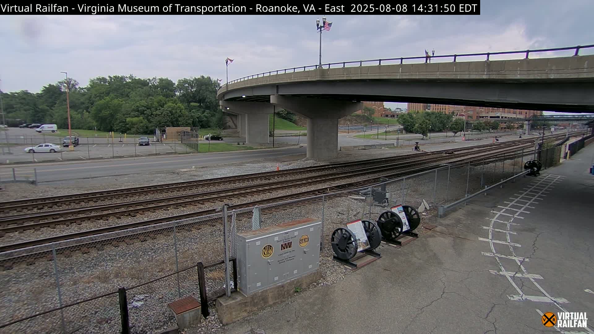 Roanoke (Static) Railway from Virginia Museum of Transportation Live Cam - Roanoke, Virginia, USA 