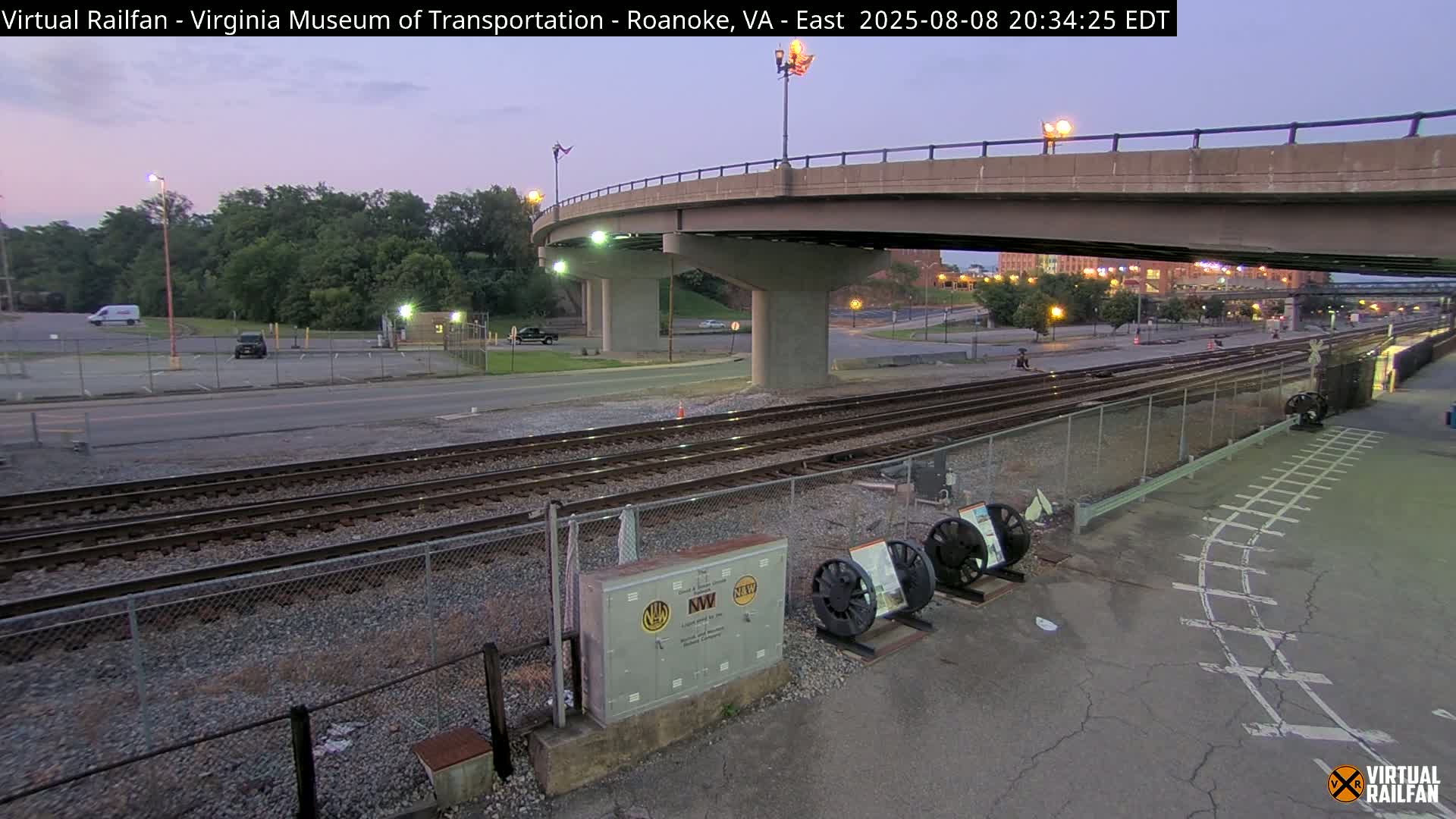 Roanoke (Static) Railway from Virginia Museum of Transportation Live Cam - Roanoke, Virginia, USA 
