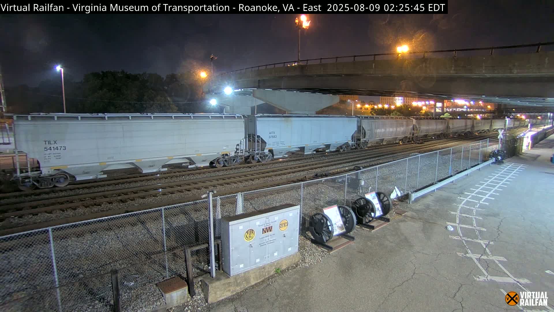 Roanoke (Static) Railway from Virginia Museum of Transportation Live Cam - Roanoke, Virginia, USA 