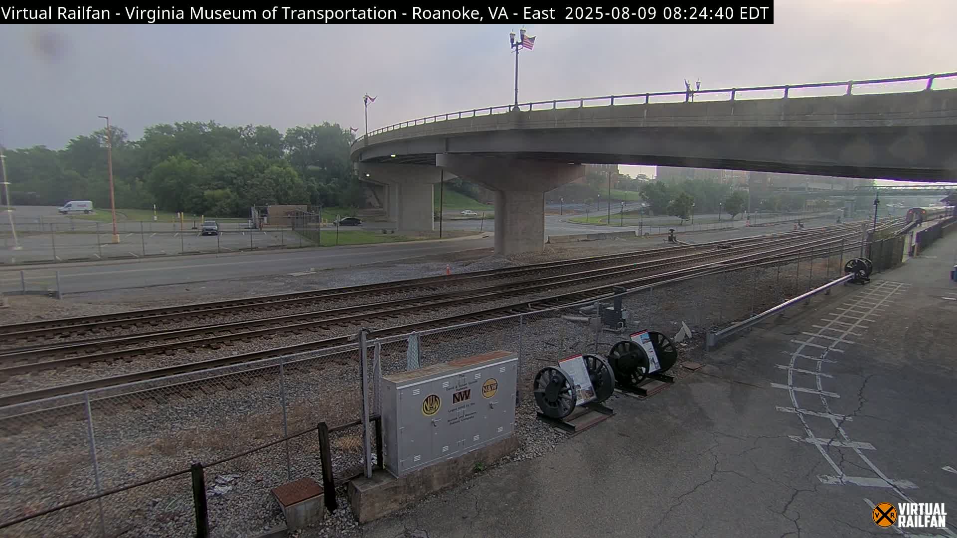 Roanoke (Static) Railway from Virginia Museum of Transportation Live Cam - Roanoke, Virginia, USA 
