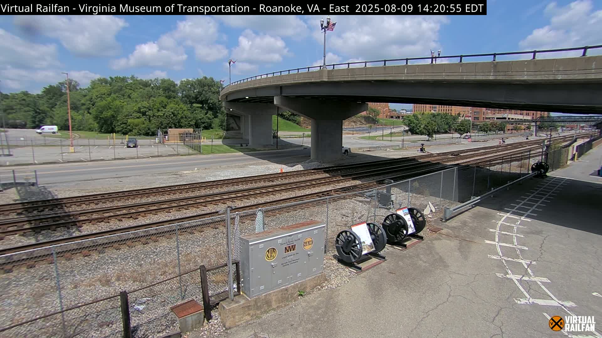 Roanoke (Static) Railway from Virginia Museum of Transportation Live Cam - Roanoke, Virginia, USA 