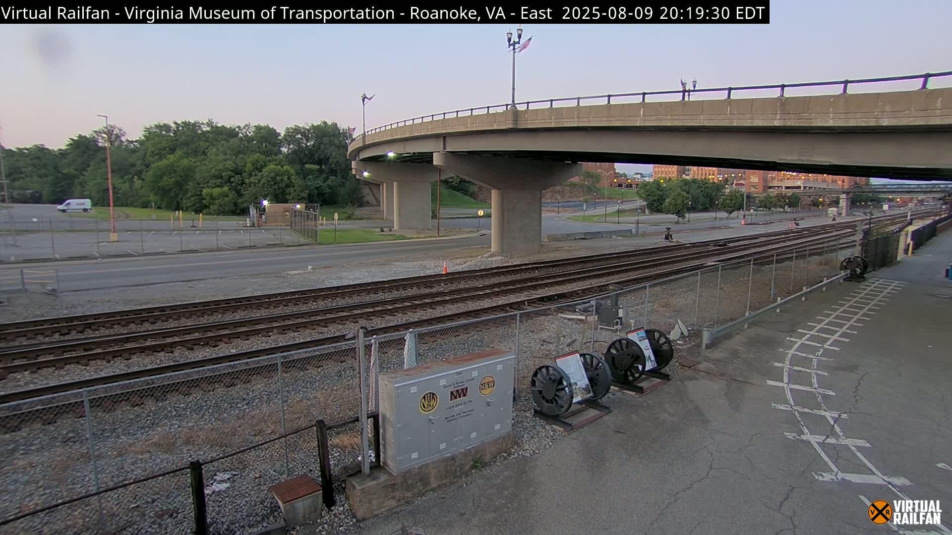Roanoke (Static) Railway from Virginia Museum of Transportation Live Cam - Roanoke, Virginia, USA 