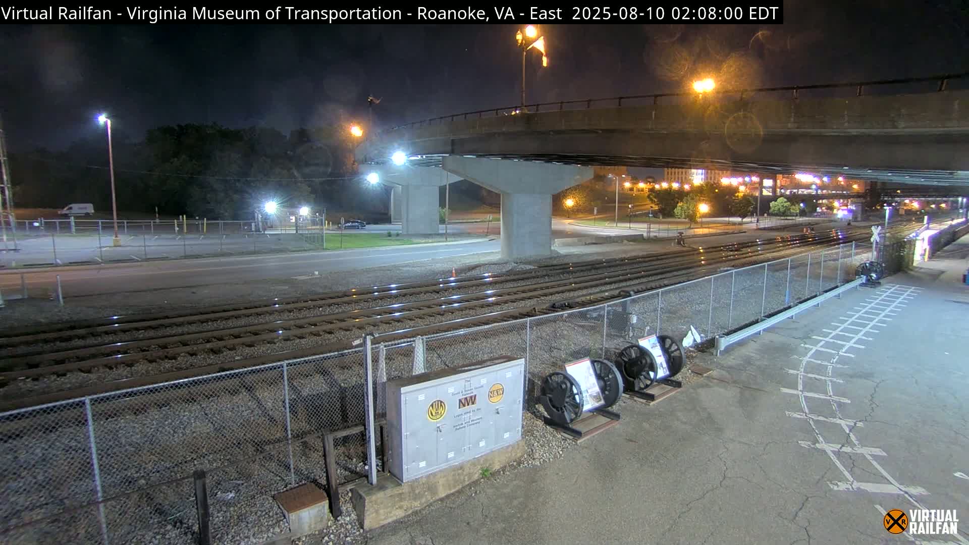 Roanoke (Static) Railway from Virginia Museum of Transportation Live Cam - Roanoke, Virginia, USA 