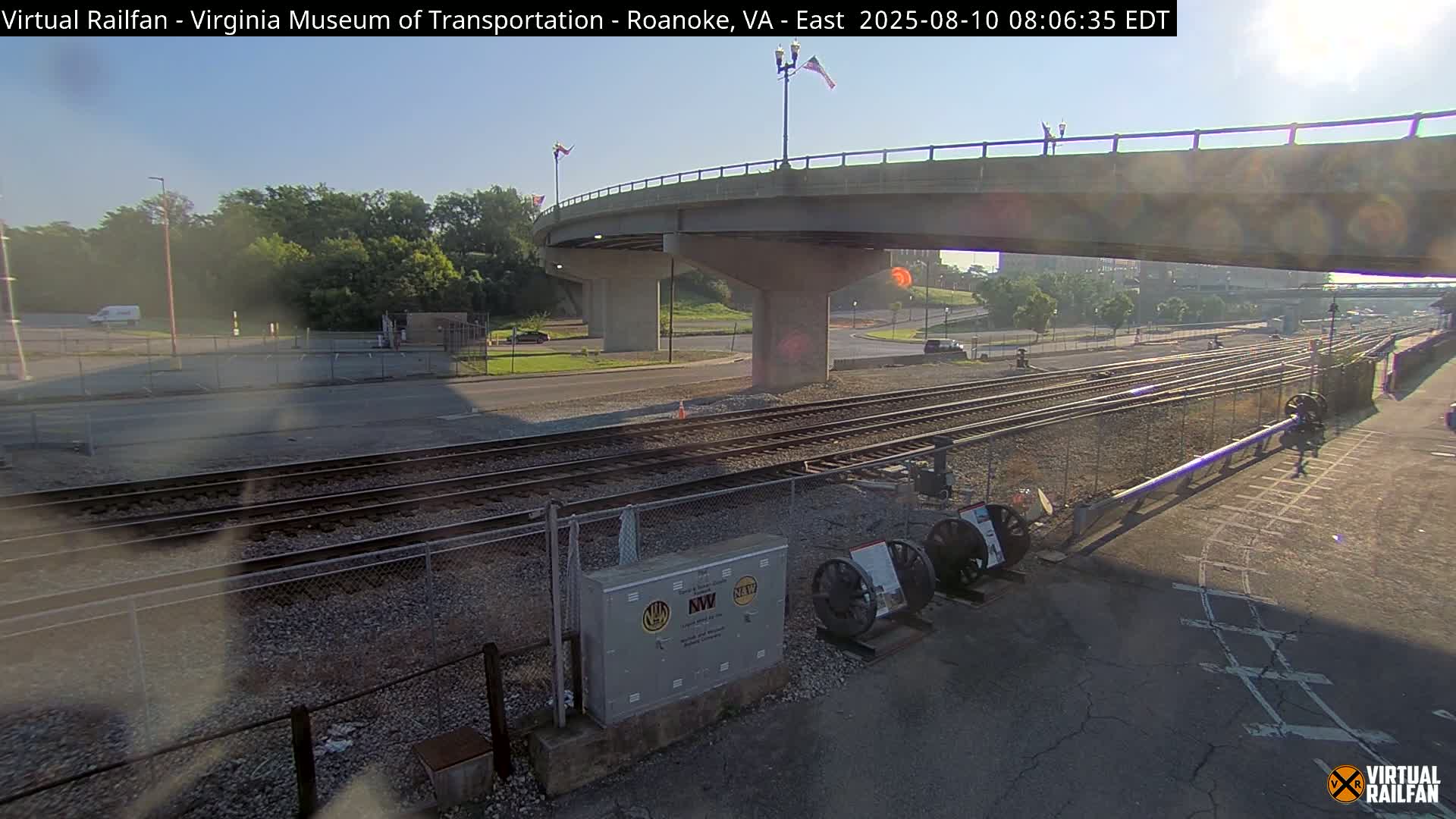 Roanoke (Static) Railway from Virginia Museum of Transportation Live Cam - Roanoke, Virginia, USA 
