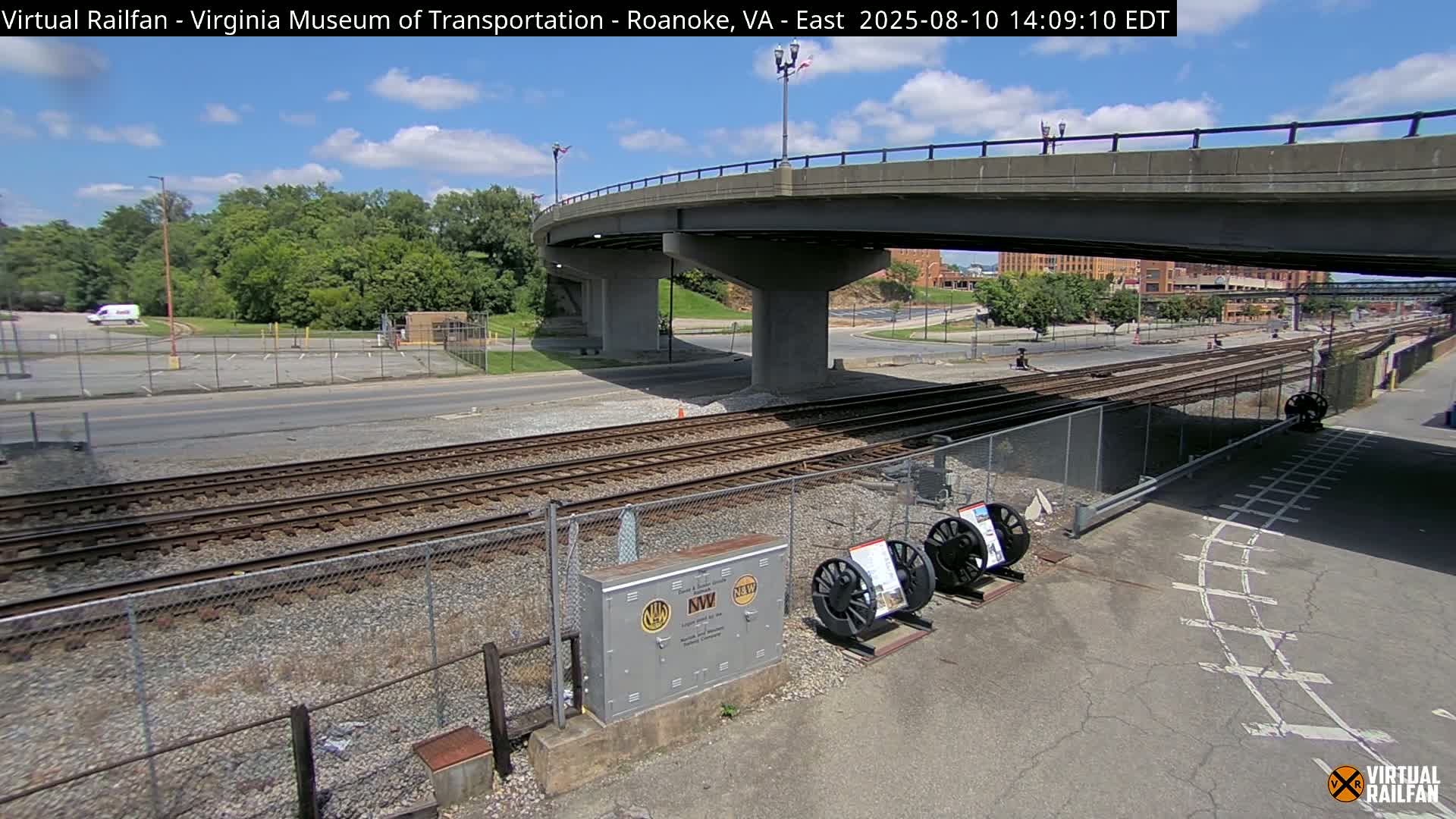 Roanoke (Static) Railway from Virginia Museum of Transportation Live Cam - Roanoke, Virginia, USA 