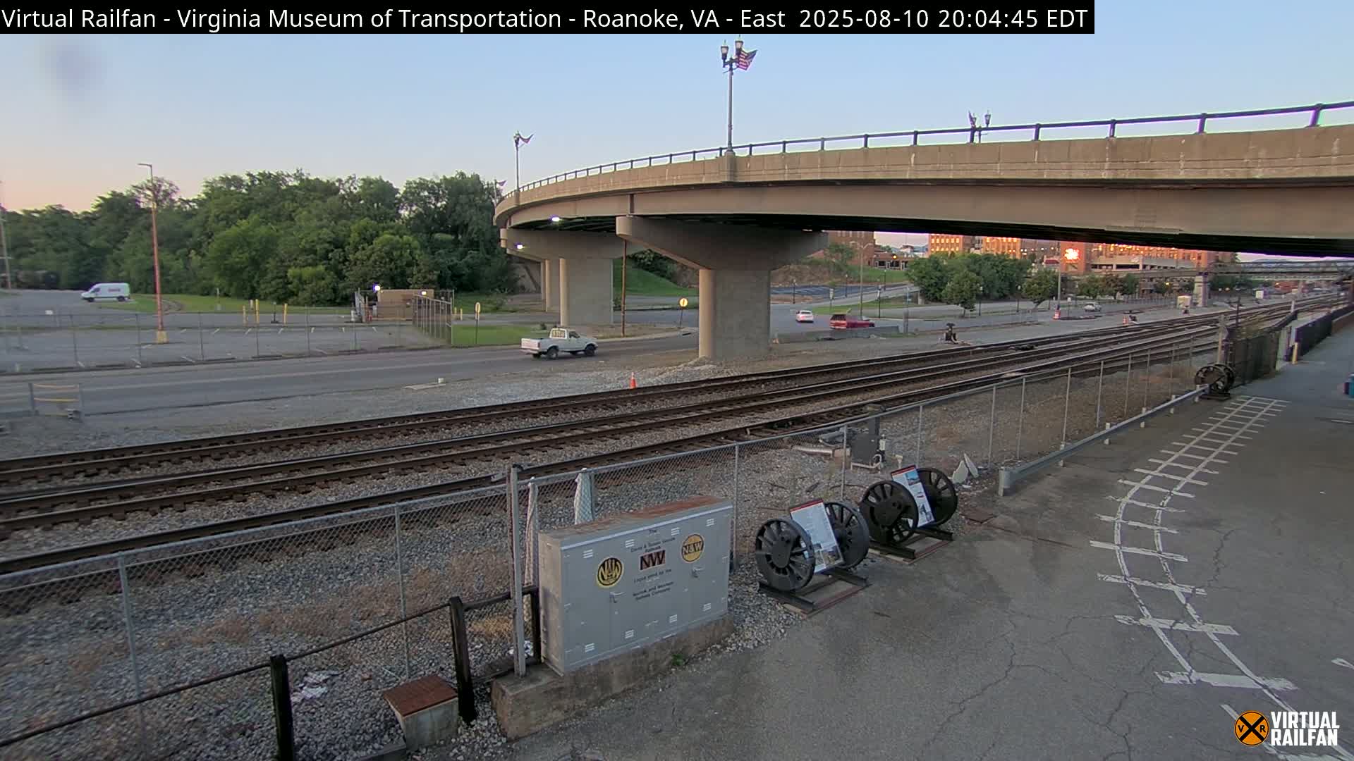 Roanoke (Static) Railway from Virginia Museum of Transportation Live Cam - Roanoke, Virginia, USA 