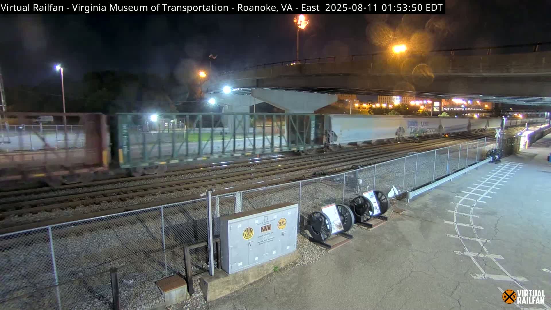 Roanoke (Static) Railway from Virginia Museum of Transportation Live Cam - Roanoke, Virginia, USA 