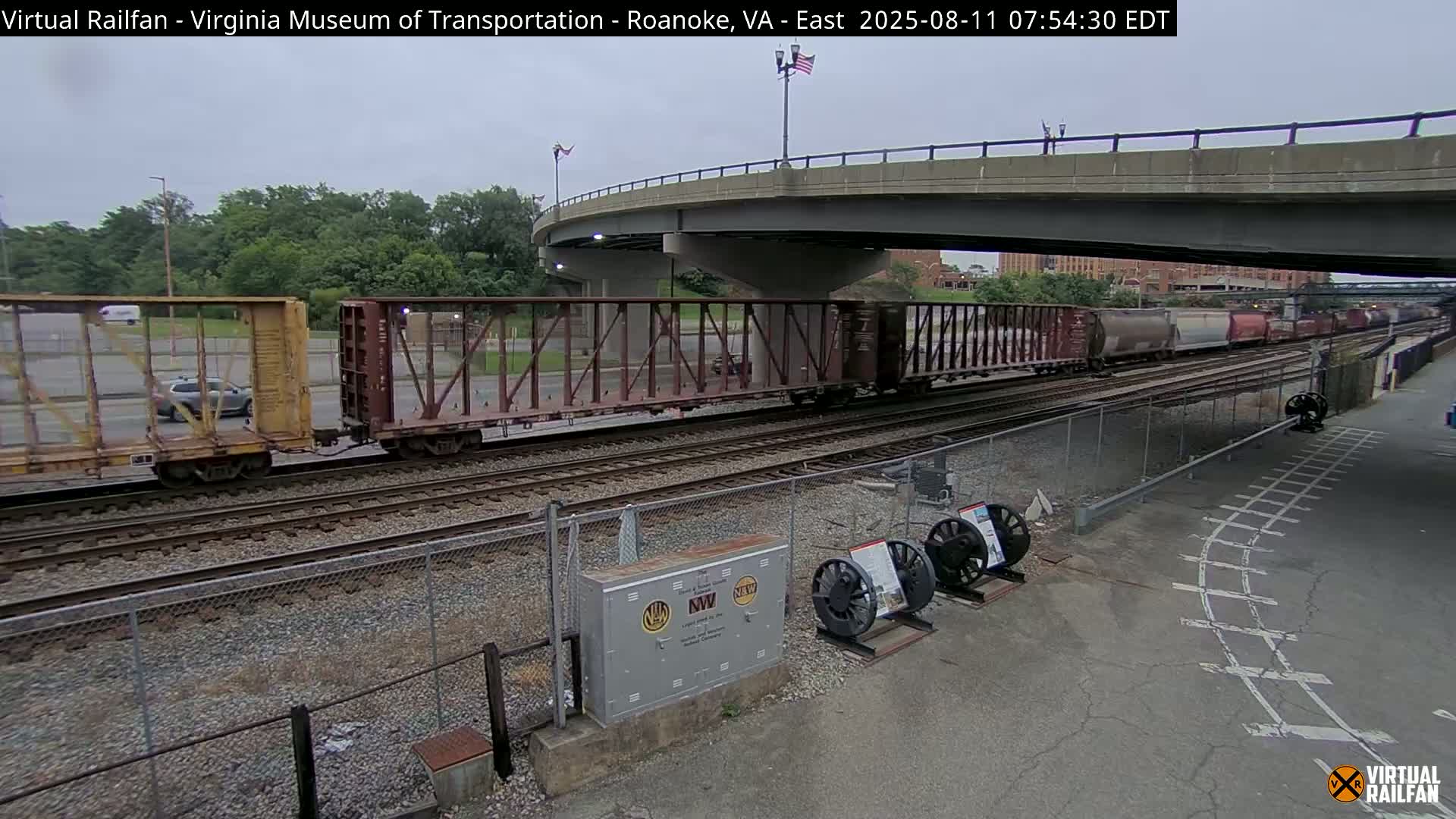 Roanoke (Static) Railway from Virginia Museum of Transportation Live Cam - Roanoke, Virginia, USA 