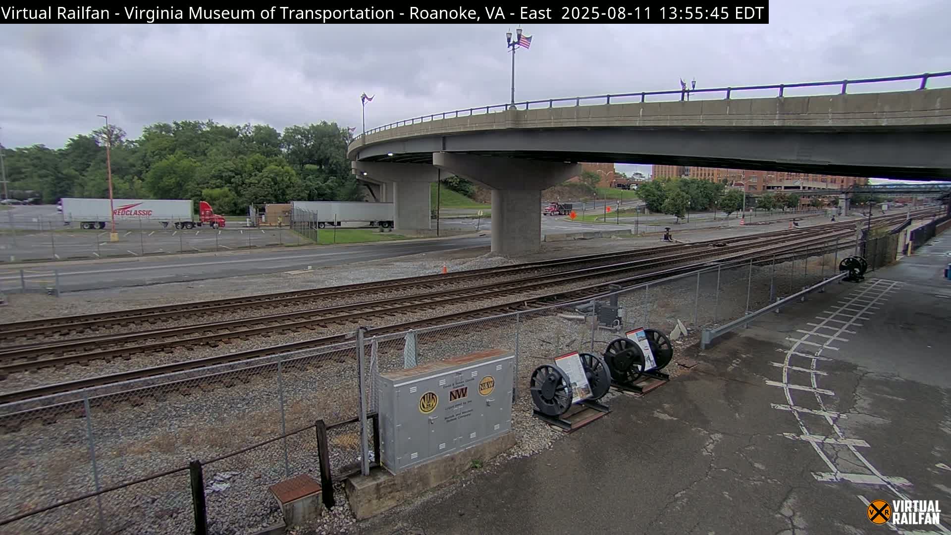 Roanoke (Static) Railway from Virginia Museum of Transportation Live Cam - Roanoke, Virginia, USA 