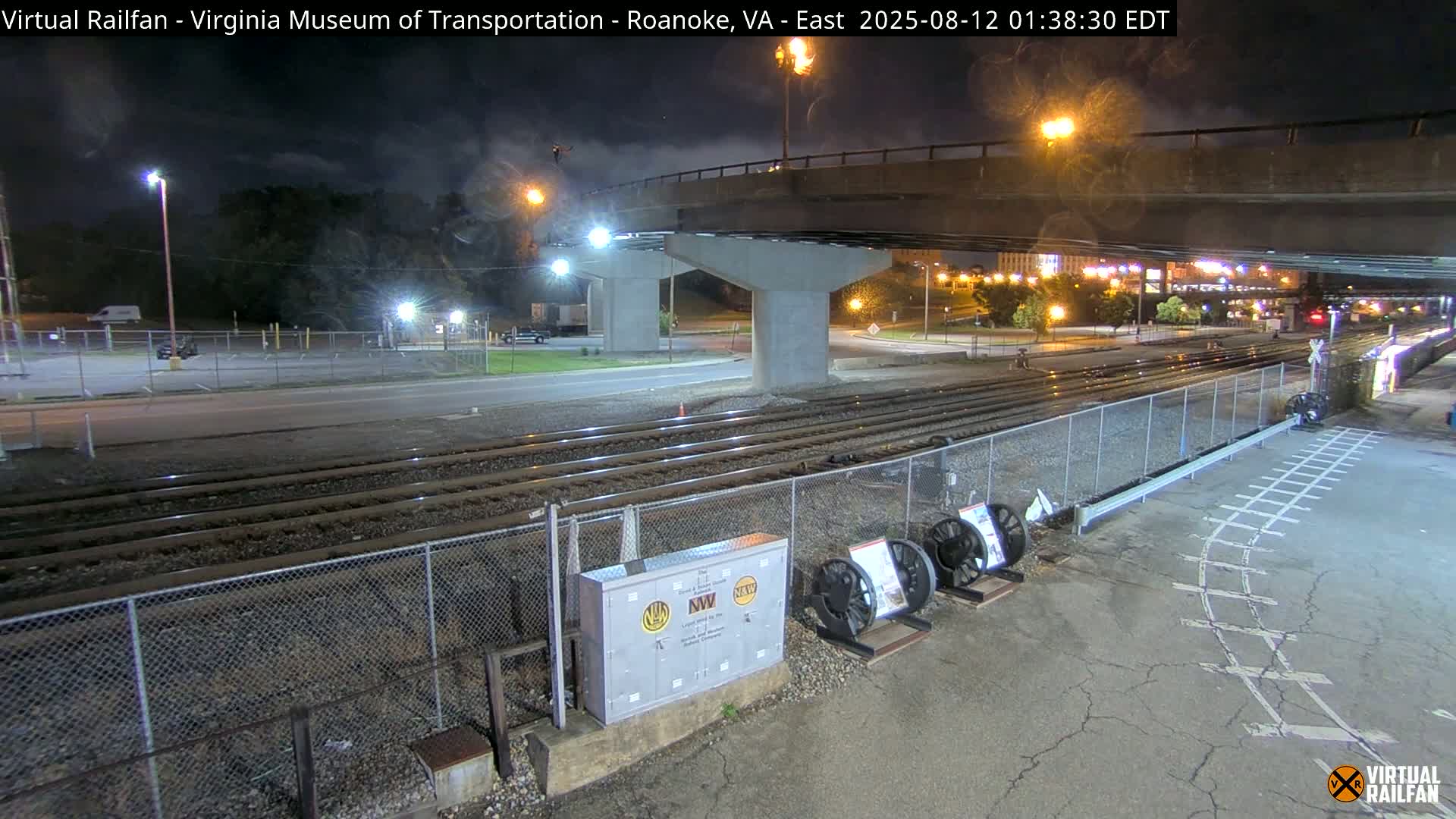 Roanoke (Static) Railway from Virginia Museum of Transportation Live Cam - Roanoke, Virginia, USA 