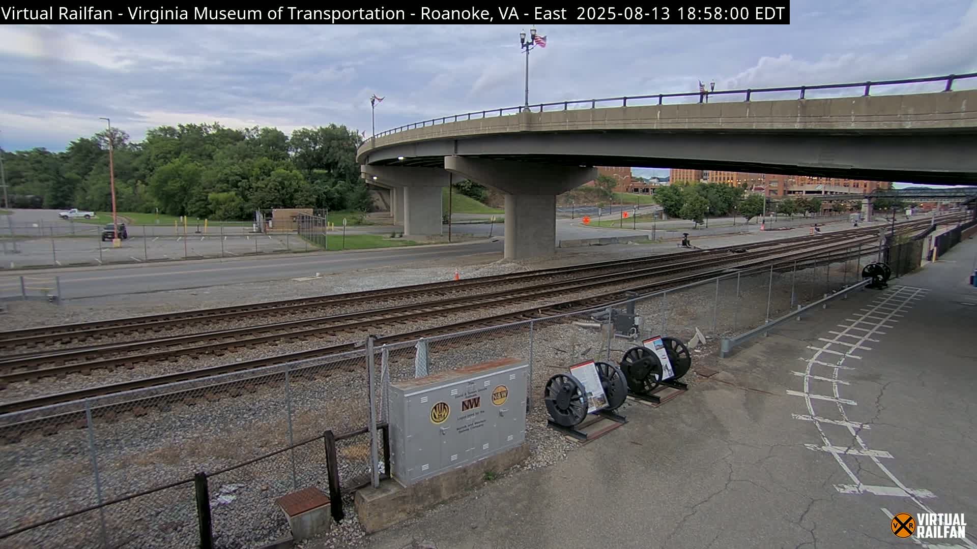 Roanoke (Static) Railway from Virginia Museum of Transportation Live Cam - Roanoke, Virginia, USA 