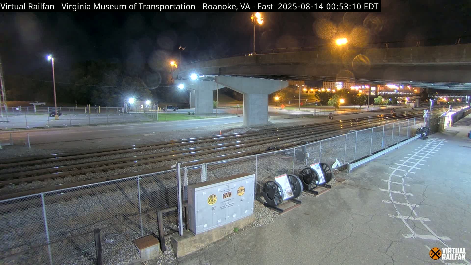 Roanoke (Static) Railway from Virginia Museum of Transportation Live Cam - Roanoke, Virginia, USA 