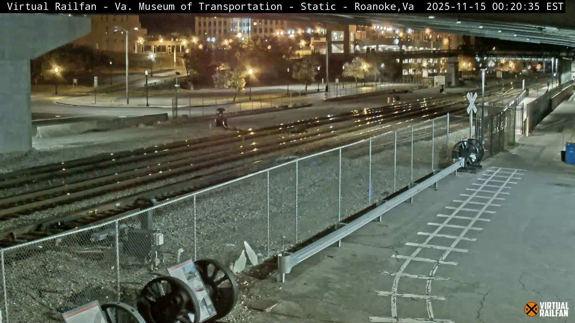 Roanoke (Static) Railway from Virginia Museum of Transportation Live Cam - Roanoke, Virginia, USA 