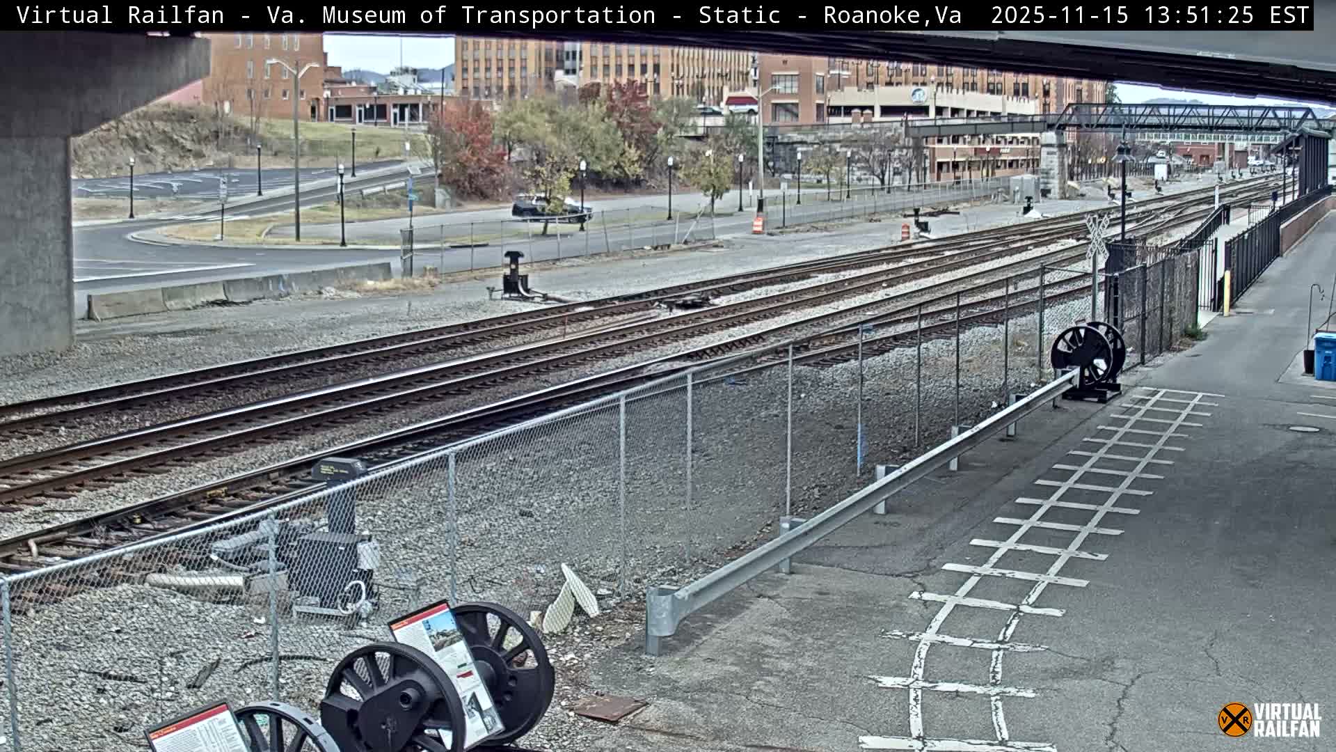 Roanoke (Static) Railway from Virginia Museum of Transportation Live Cam - Roanoke, Virginia, USA 
