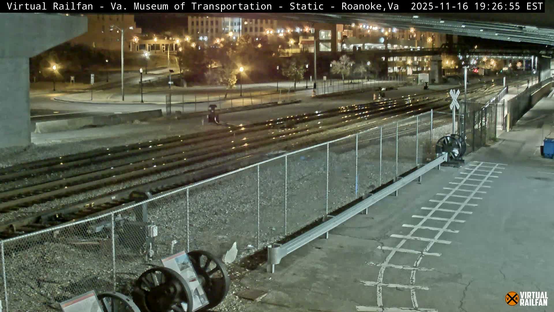Roanoke (Static) Railway from Virginia Museum of Transportation Live Cam - Roanoke, Virginia, USA 