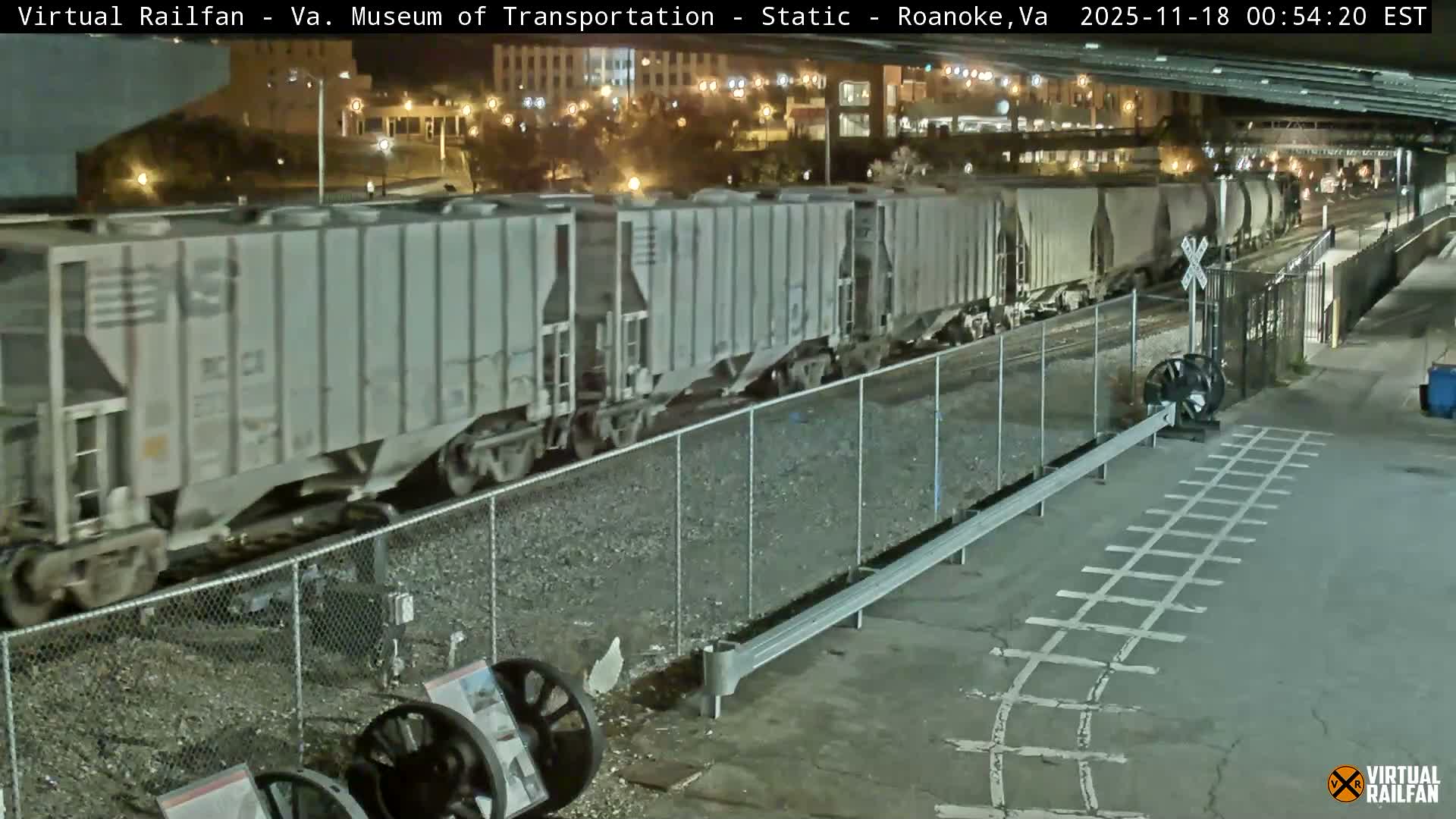 Roanoke (Static) Railway from Virginia Museum of Transportation Live Cam - Roanoke, Virginia, USA 