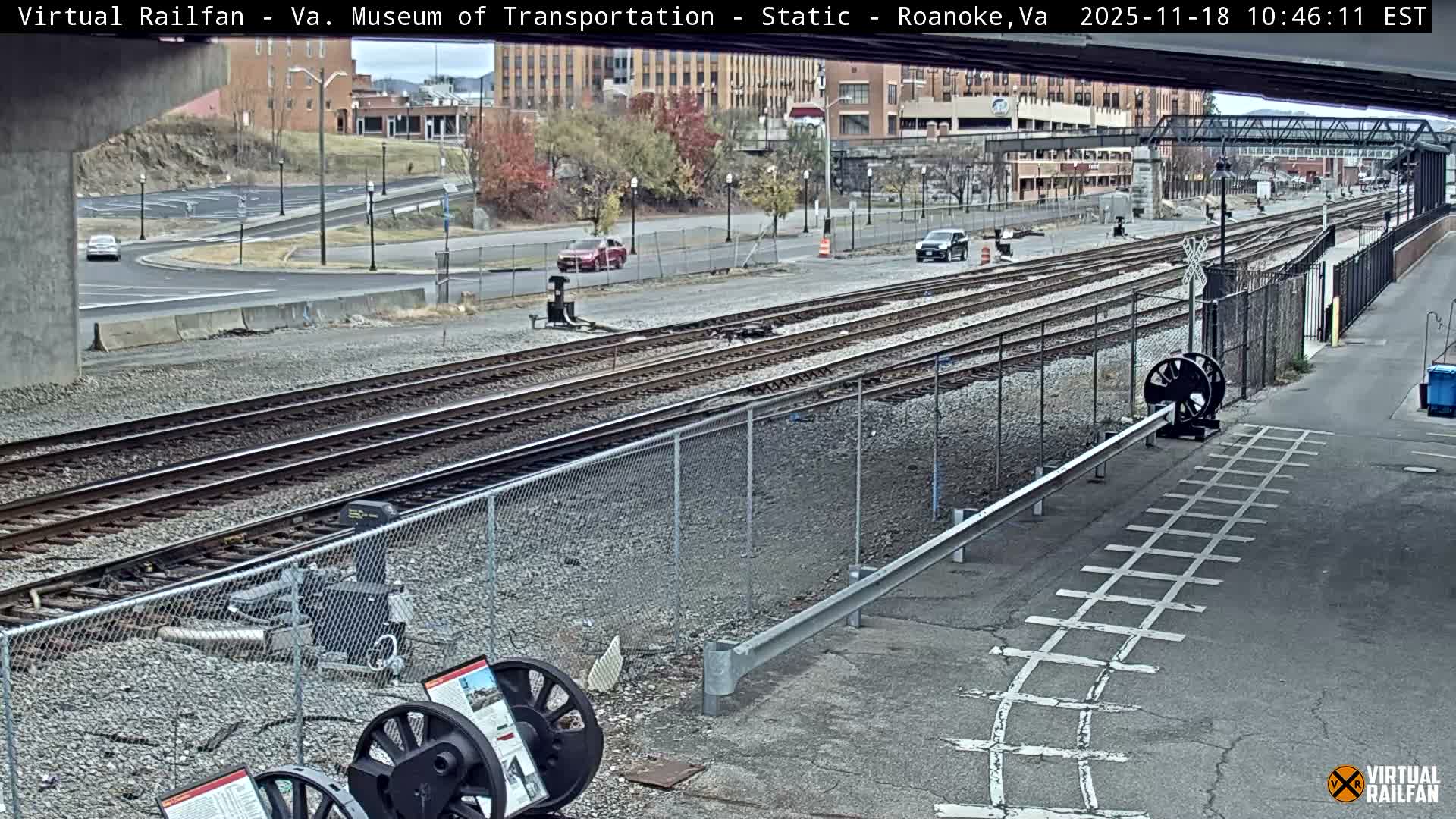 Roanoke (Static) Railway from Virginia Museum of Transportation Live Cam - Roanoke, Virginia, USA 