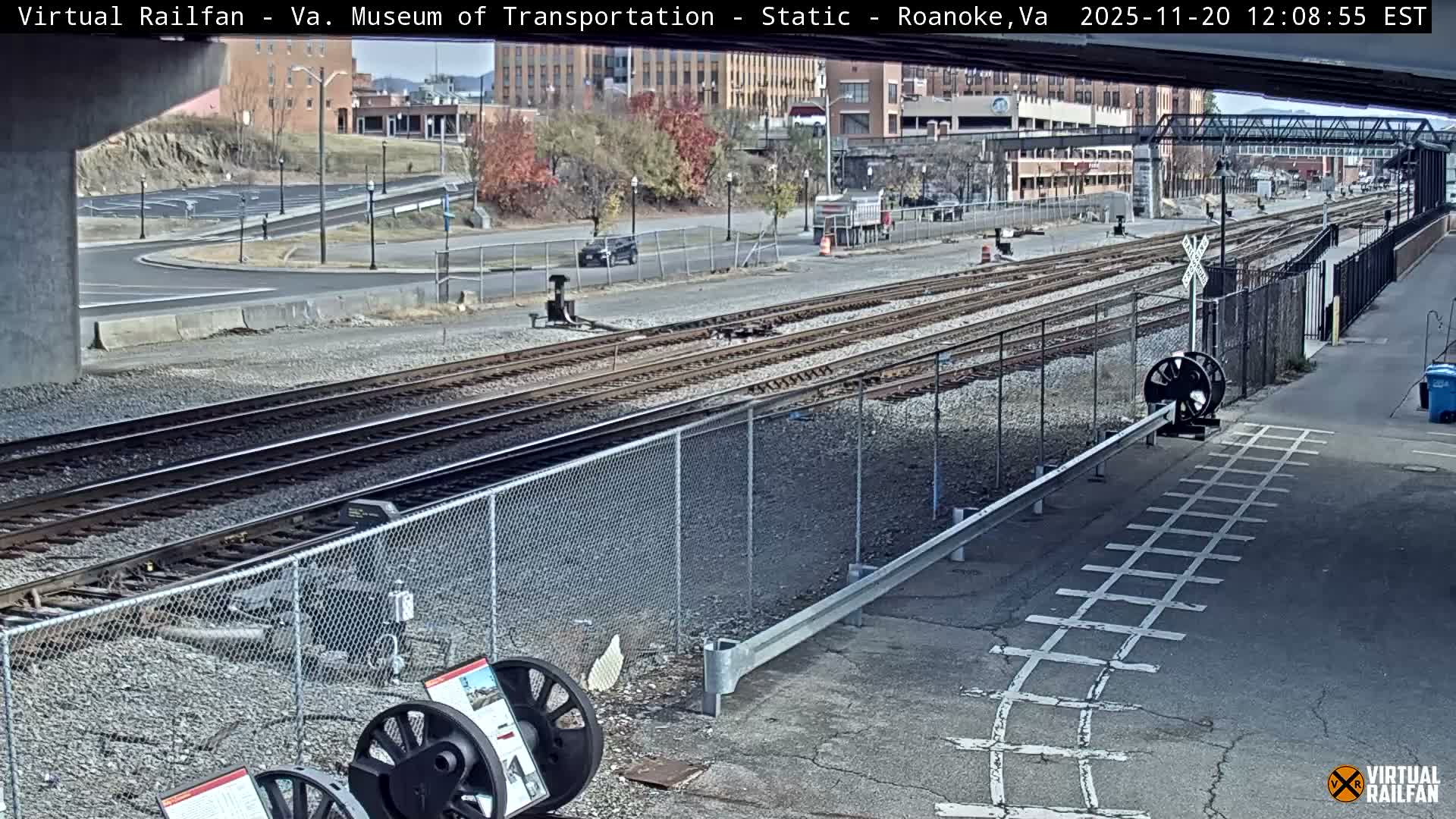 Roanoke (Static) Railway from Virginia Museum of Transportation Live Cam - Roanoke, Virginia, USA 