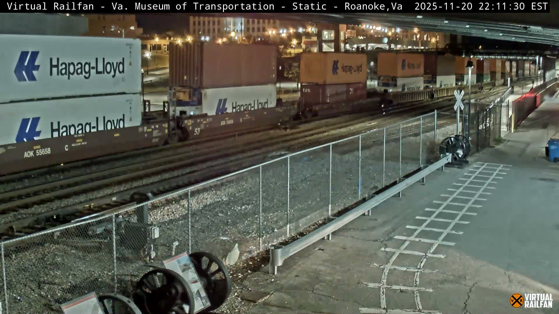 Roanoke (Static) Railway from Virginia Museum of Transportation Live Cam - Roanoke, Virginia, USA 