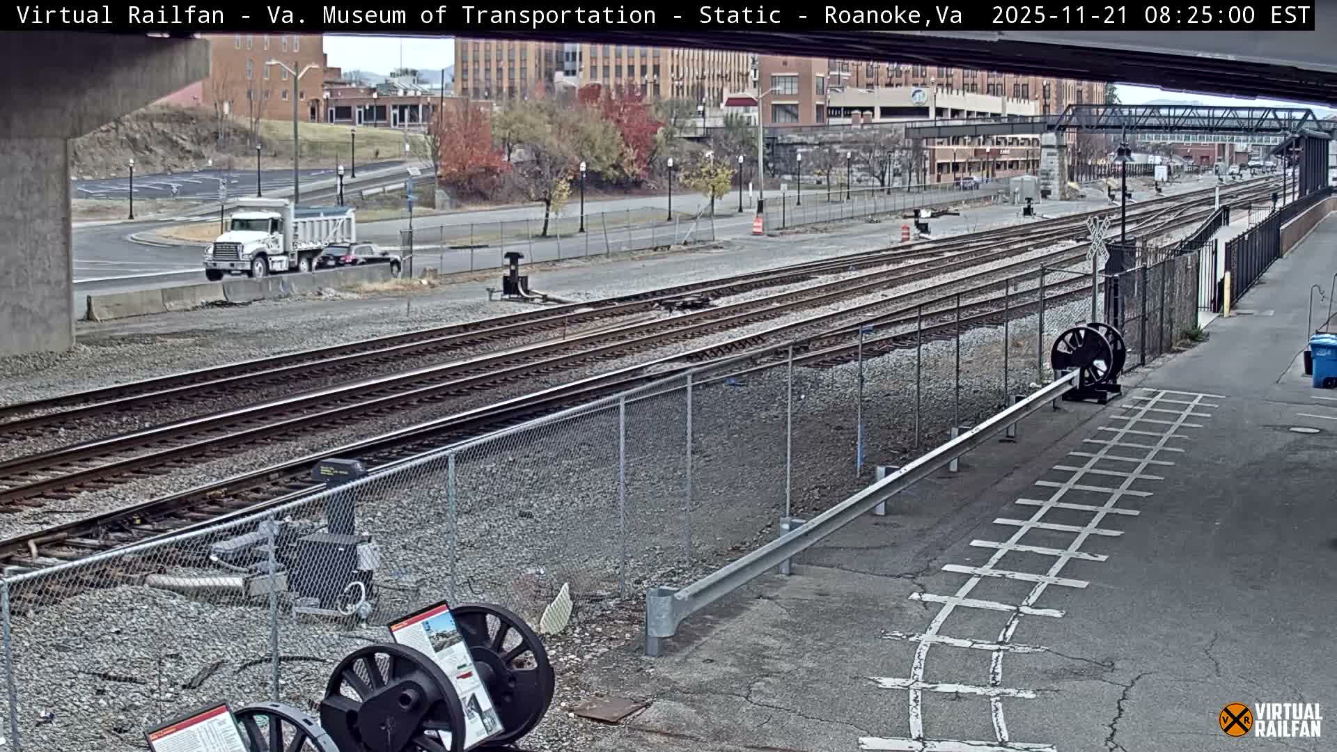 Roanoke (Static) Railway from Virginia Museum of Transportation Live Cam - Roanoke, Virginia, USA 