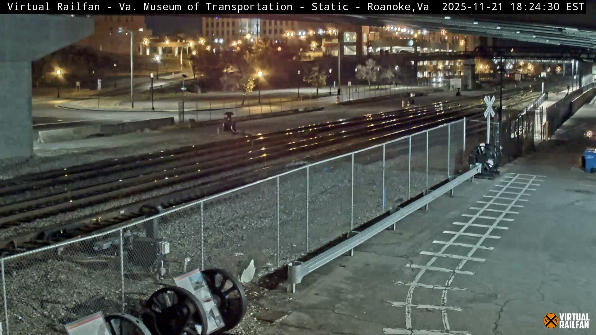 Roanoke (Static) Railway from Virginia Museum of Transportation Live Cam - Roanoke, Virginia, USA 