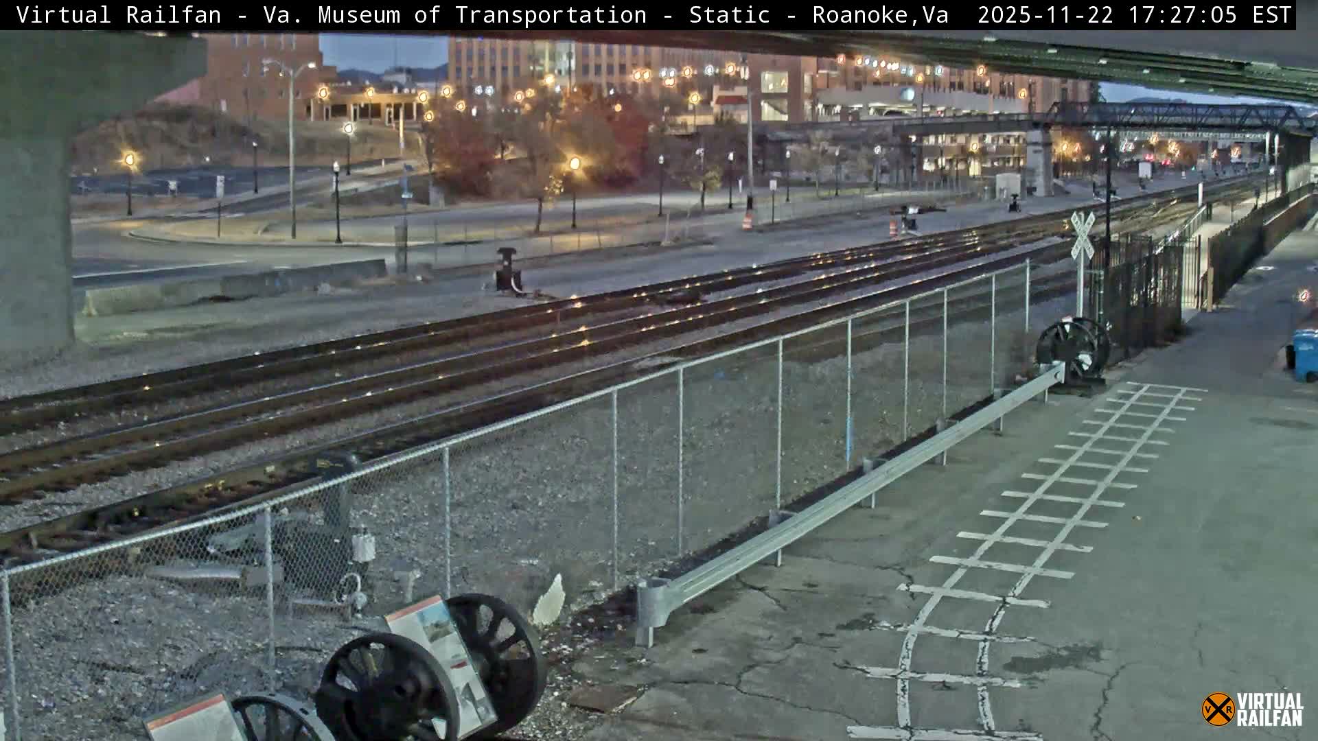 Roanoke (Static) Railway from Virginia Museum of Transportation Live Cam - Roanoke, Virginia, USA 