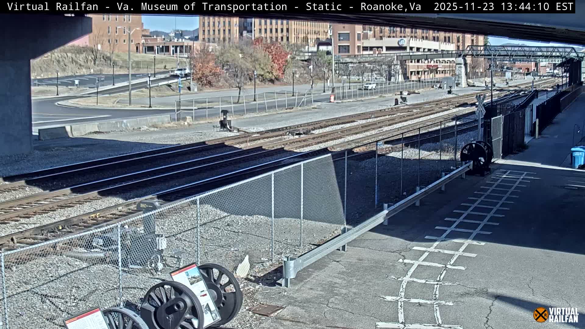 Roanoke (Static) Railway from Virginia Museum of Transportation Live Cam - Roanoke, Virginia, USA 