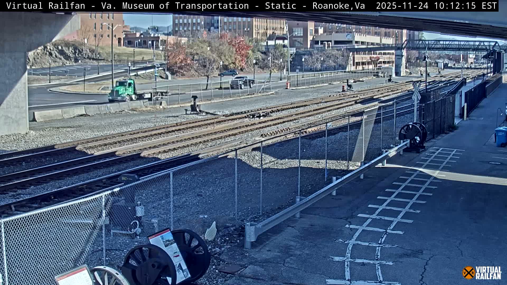 Roanoke (Static) Railway from Virginia Museum of Transportation Live Cam - Roanoke, Virginia, USA 