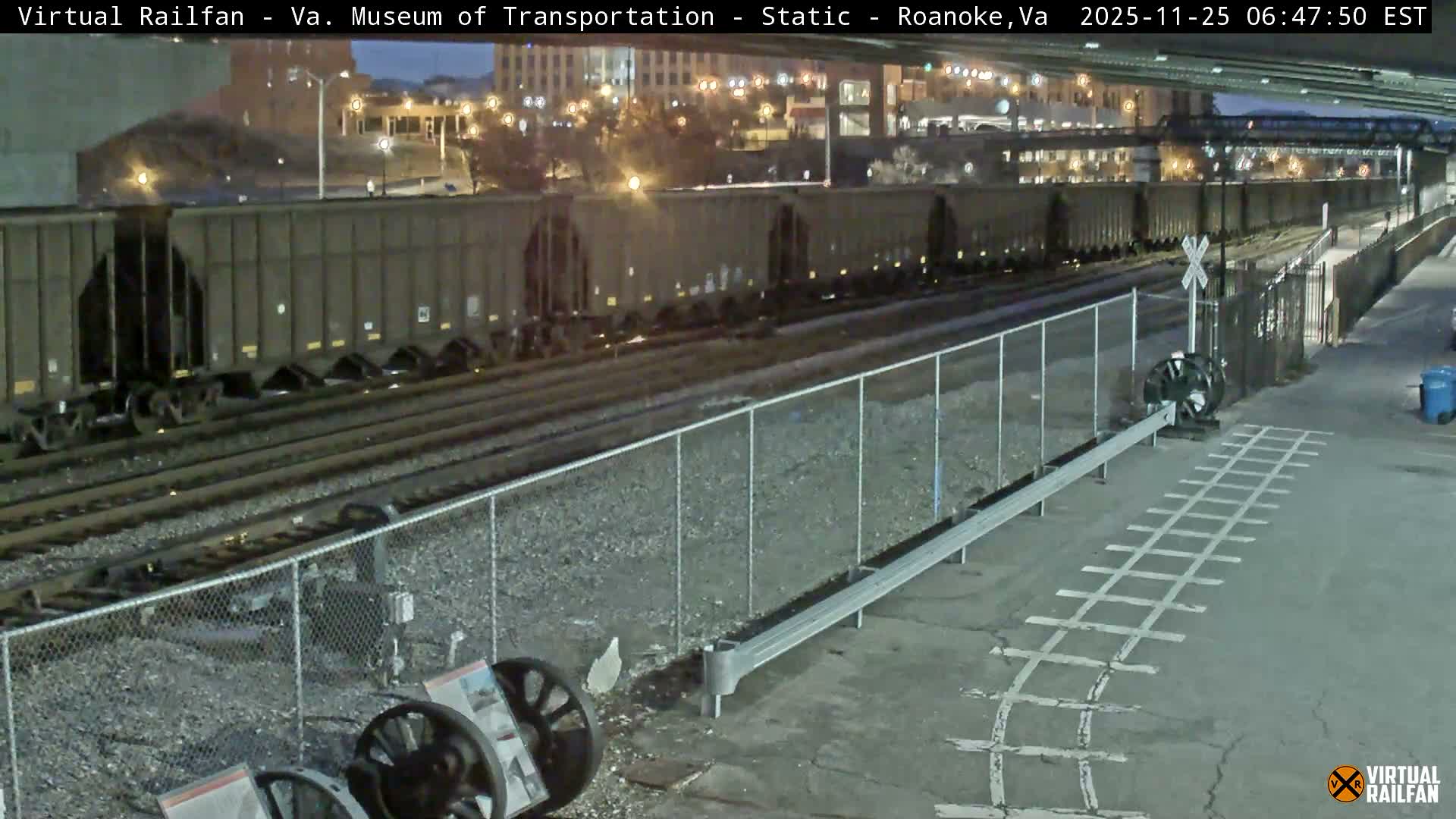 Roanoke (Static) Railway from Virginia Museum of Transportation Live Cam - Roanoke, Virginia, USA 