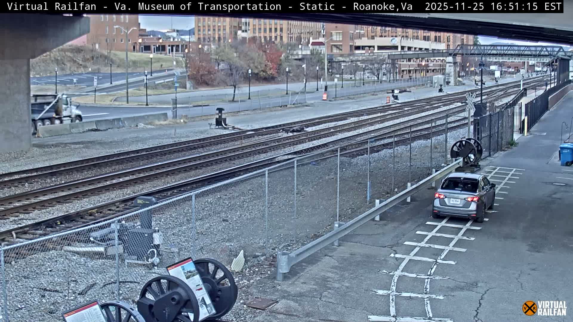 Roanoke (Static) Railway from Virginia Museum of Transportation Live Cam - Roanoke, Virginia, USA 