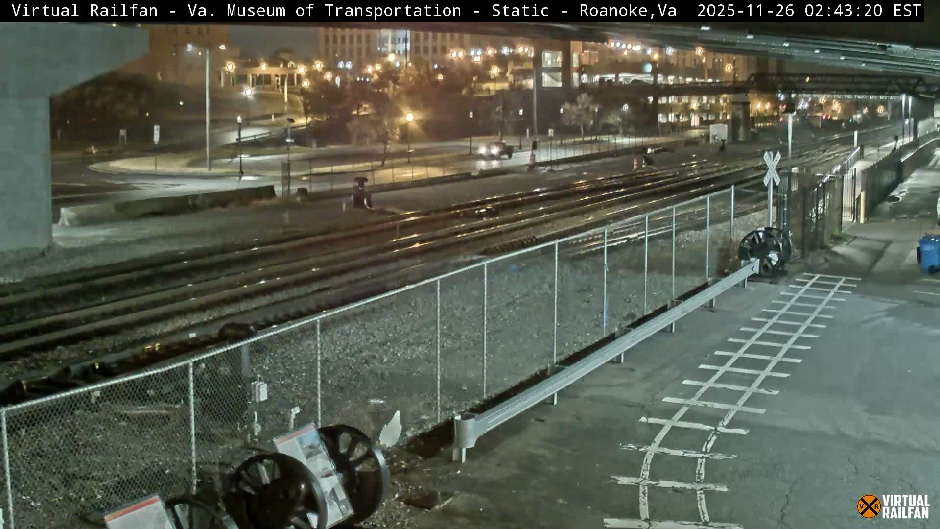 Roanoke (Static) Railway from Virginia Museum of Transportation Live Cam - Roanoke, Virginia, USA 