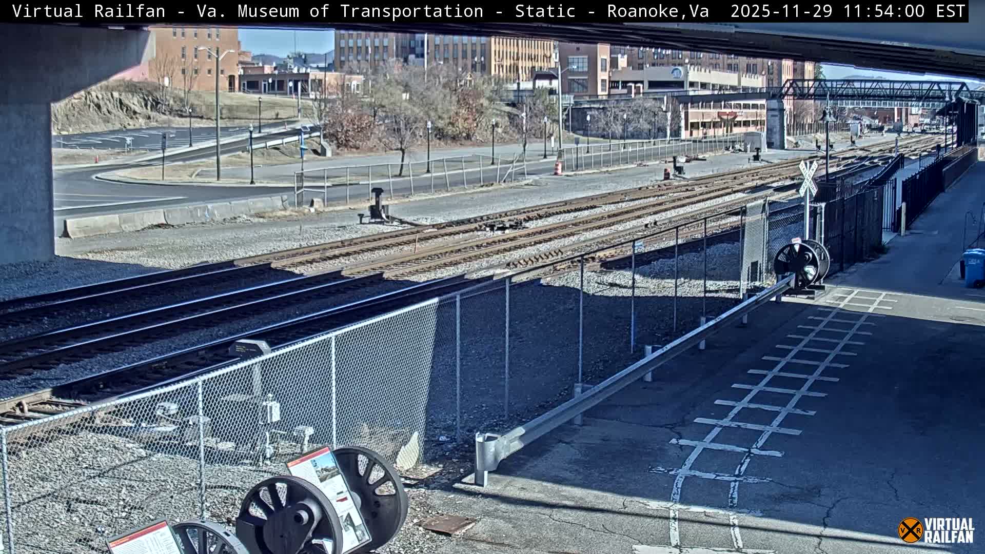 Roanoke (Static) Railway from Virginia Museum of Transportation Live Cam - Roanoke, Virginia, USA 