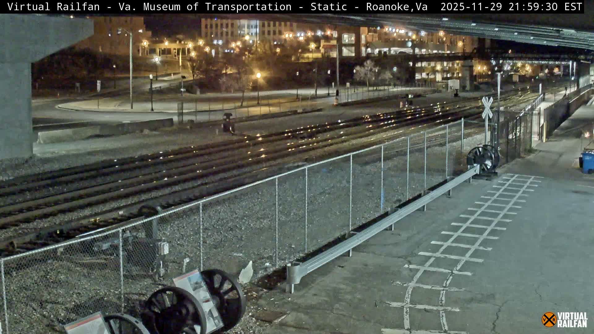 Roanoke (Static) Railway from Virginia Museum of Transportation Live Cam - Roanoke, Virginia, USA 