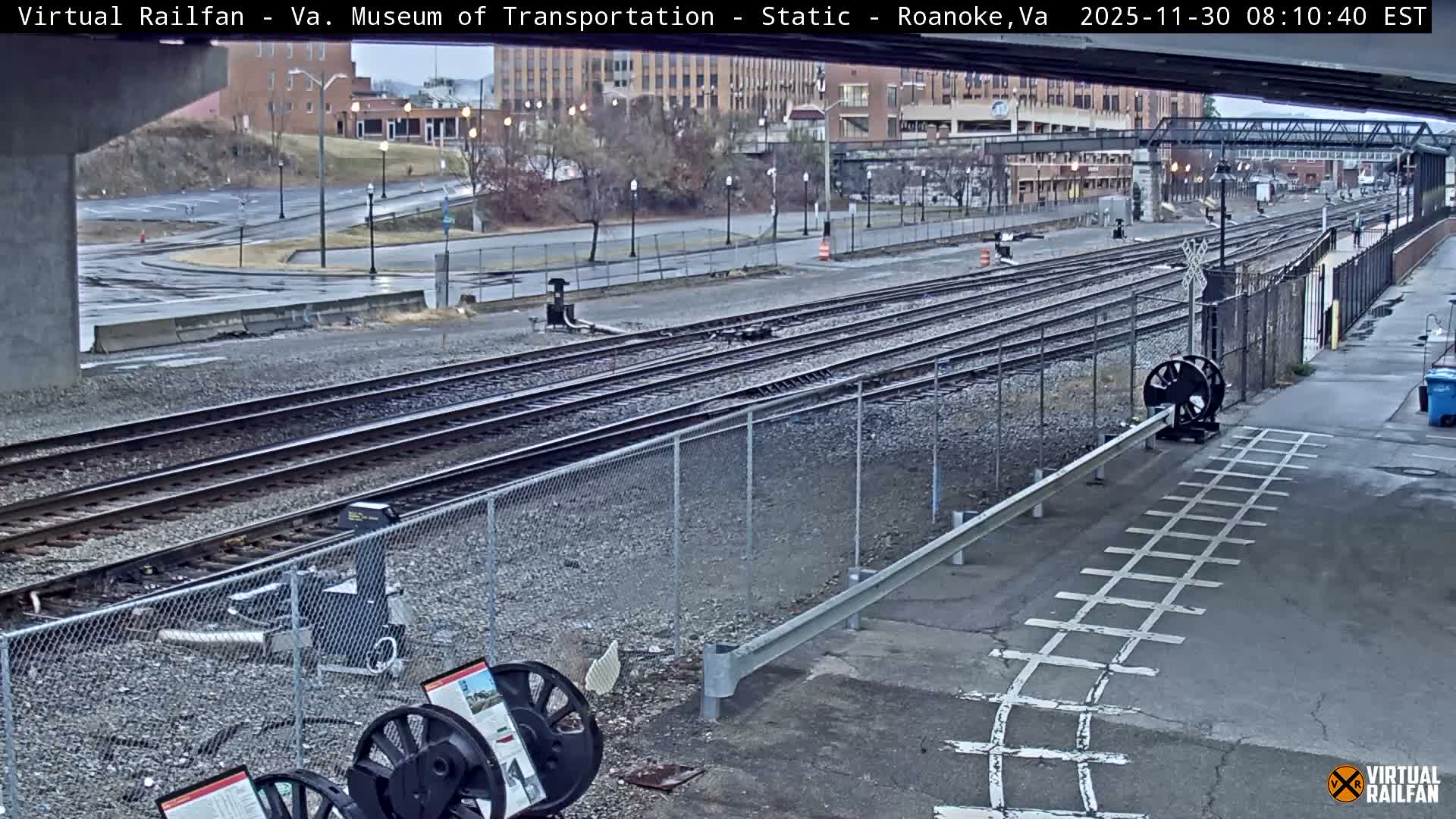 Roanoke (Static) Railway from Virginia Museum of Transportation Live Cam - Roanoke, Virginia, USA 