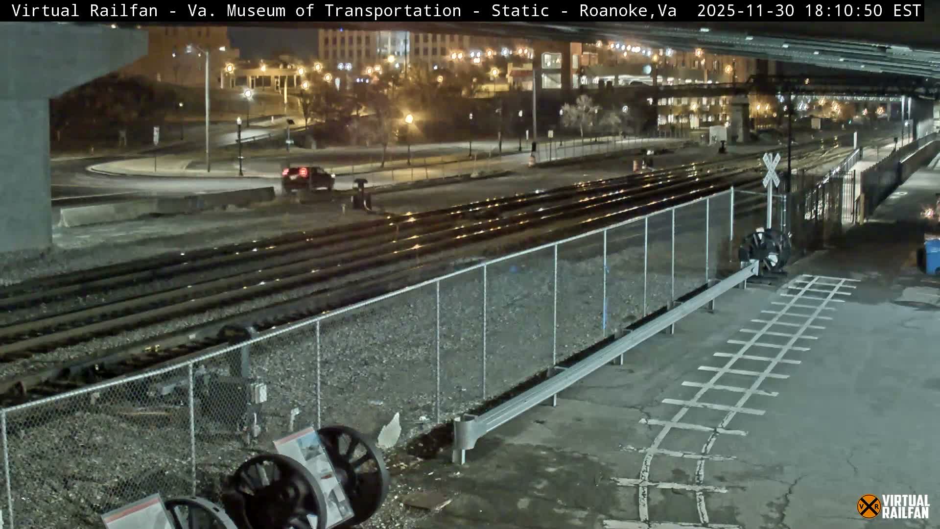 Roanoke (Static) Railway from Virginia Museum of Transportation Live Cam - Roanoke, Virginia, USA 